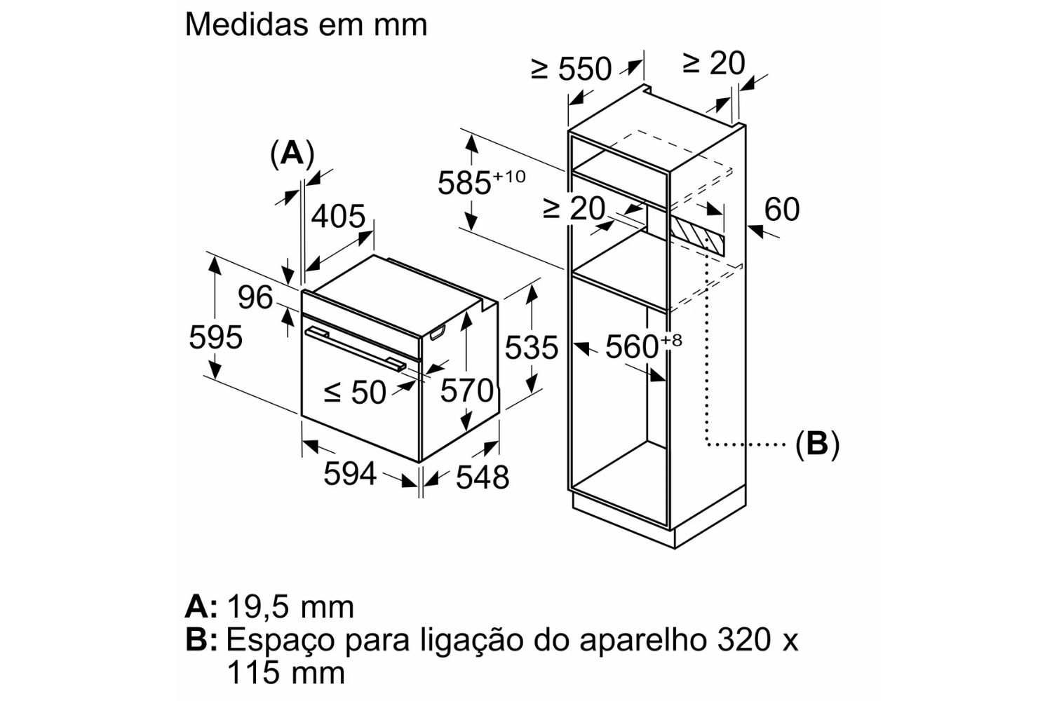 Lò Nướng Bosch HBA5370S0 Series 6 | Lắp Âm 71 Lít