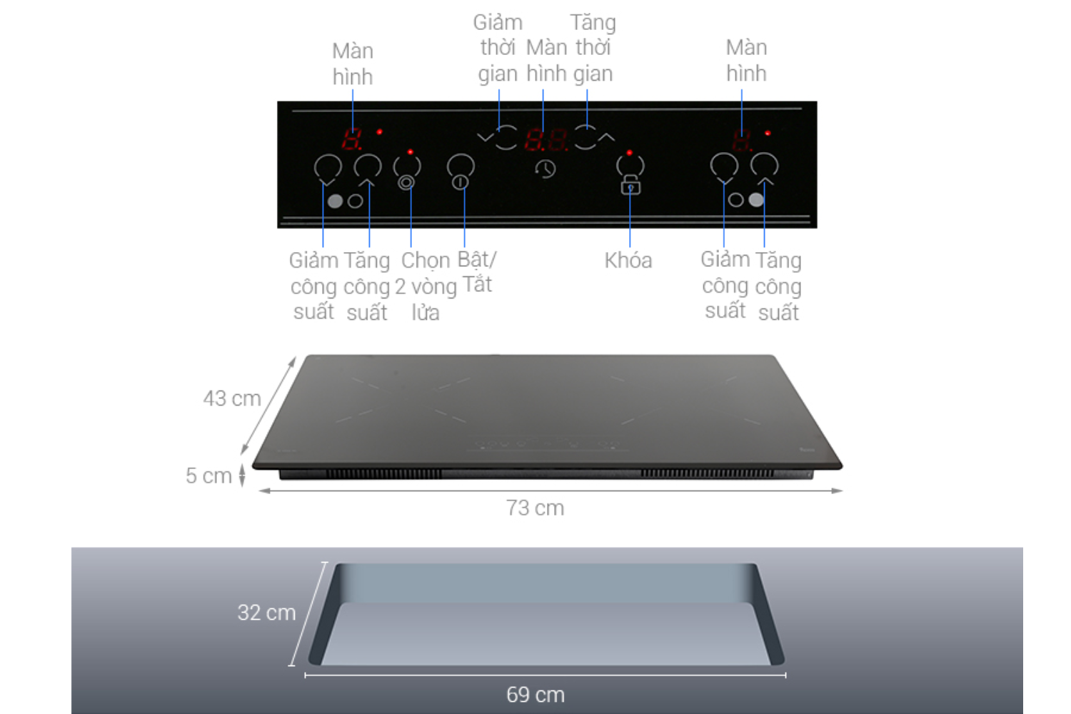 Bếp Điện Từ Kết Hợp Hồng Ngoại Teka IZ 7200 HL | Lắp Âm 2 Vùng Nấu