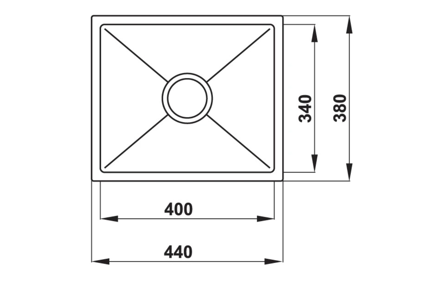 Chậu Rửa Bát 1 Hố Inox 304 Hafele HS20-SSN1S50 567.20.227