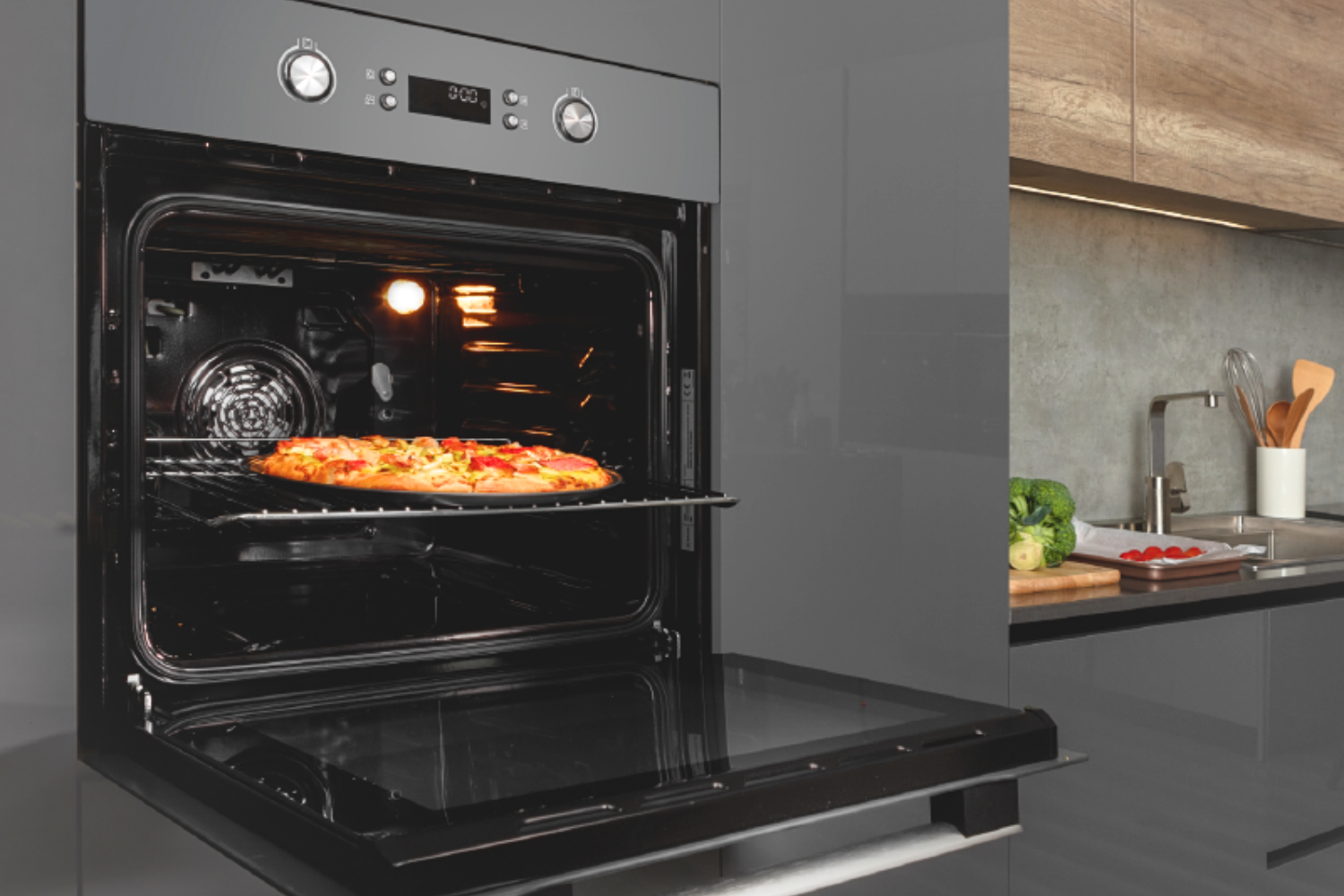 Lò Nướng Âm Tủ Malloca MOV-659 PGR | Dung Tích 65 Lít