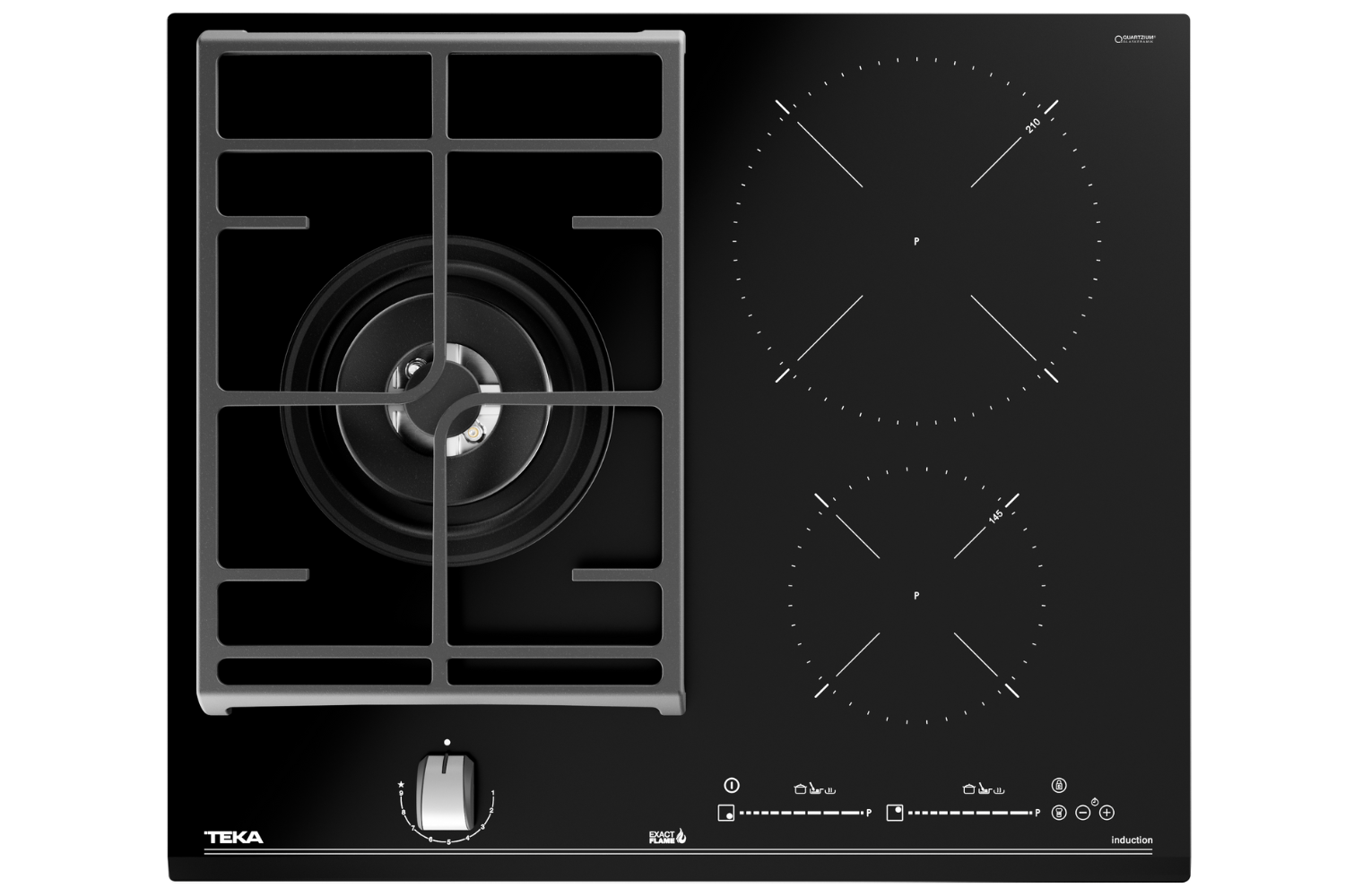 Bếp Từ Kết Hợp Gas Teka JZC 63312 ABB | Lắp Âm 3 Vùng Nấu