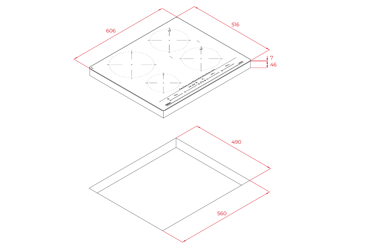 Bếp Từ Teka ITC 64630 BK MST | Lắp Âm 4 Vùng Nấu