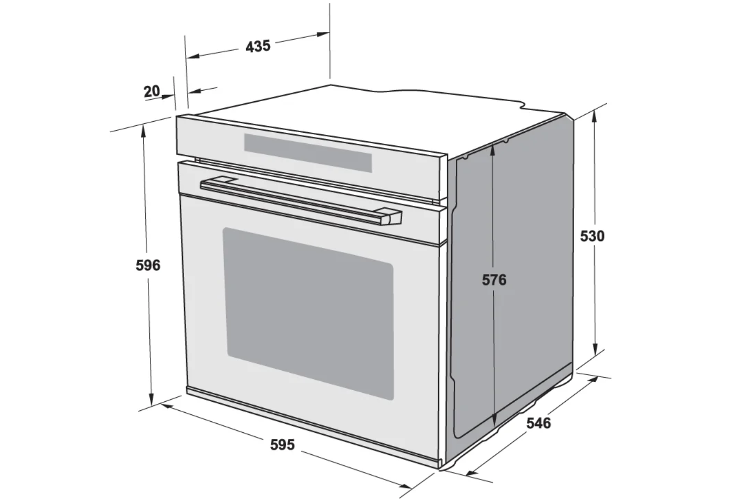 Lò Nướng - Hấp Hafele HSO-8T72A (538.61.461) | Lắp Âm 72 Lít