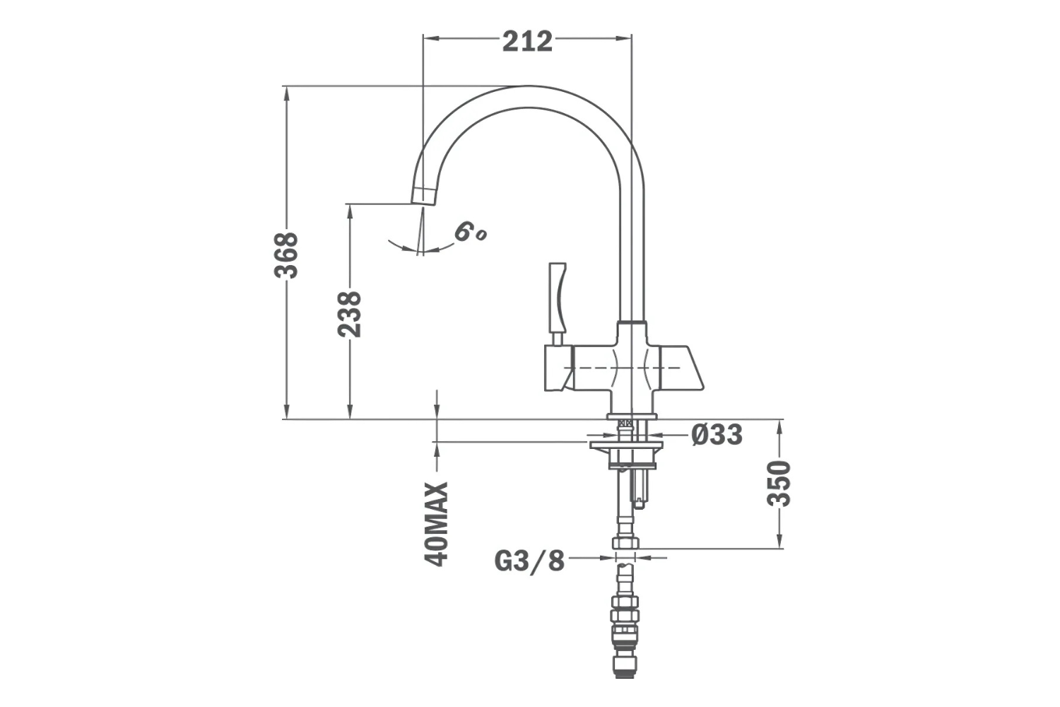 Vòi Rửa Bát Nóng Lạnh Teka OS 200 182000200