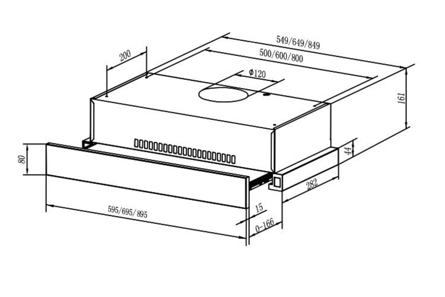 Máy hút mùi âm tủ Teka EASY TLR2 92 | 70cm