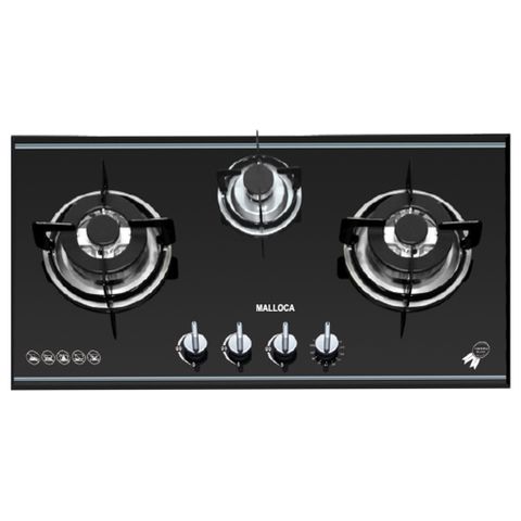 Bếp Gas Malloca AS 930L - Bếp Âm 03 Vùng Nấu