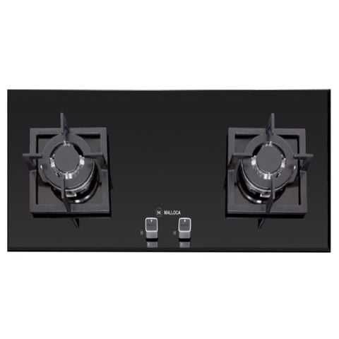 Bếp Gas Đôi Malloca AS 9502B (Màu Đen) - Bếp Lắp Âm 02 Vùng Nấu