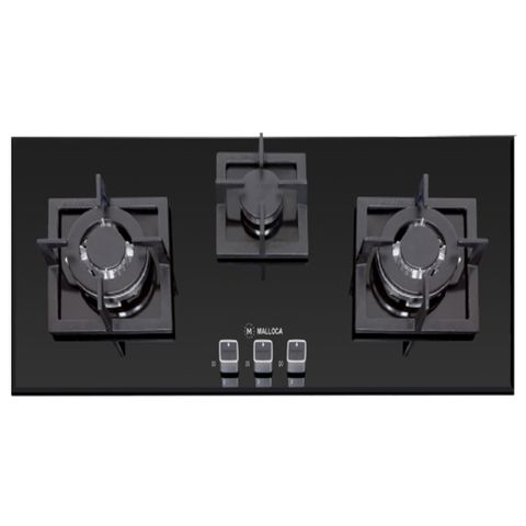 Bếp Gas Malloca AS 9503B - Bếp Âm 03 Vùng Nấu