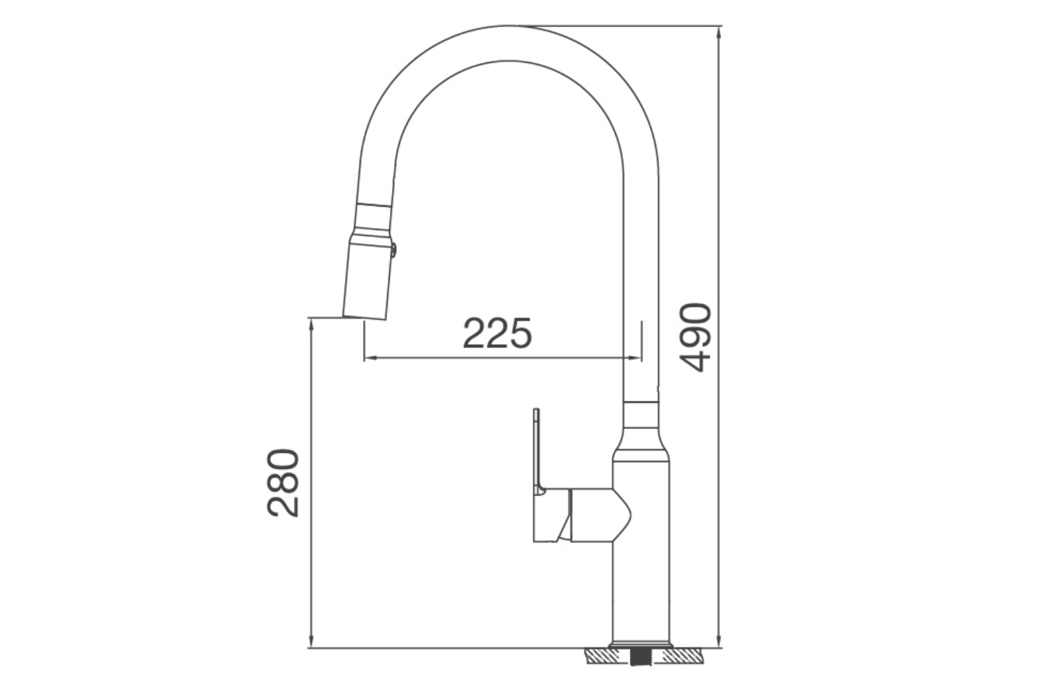 Vòi Rửa Bát Nóng Lạnh Dây Rút Malloca K046-SS | Inox 304