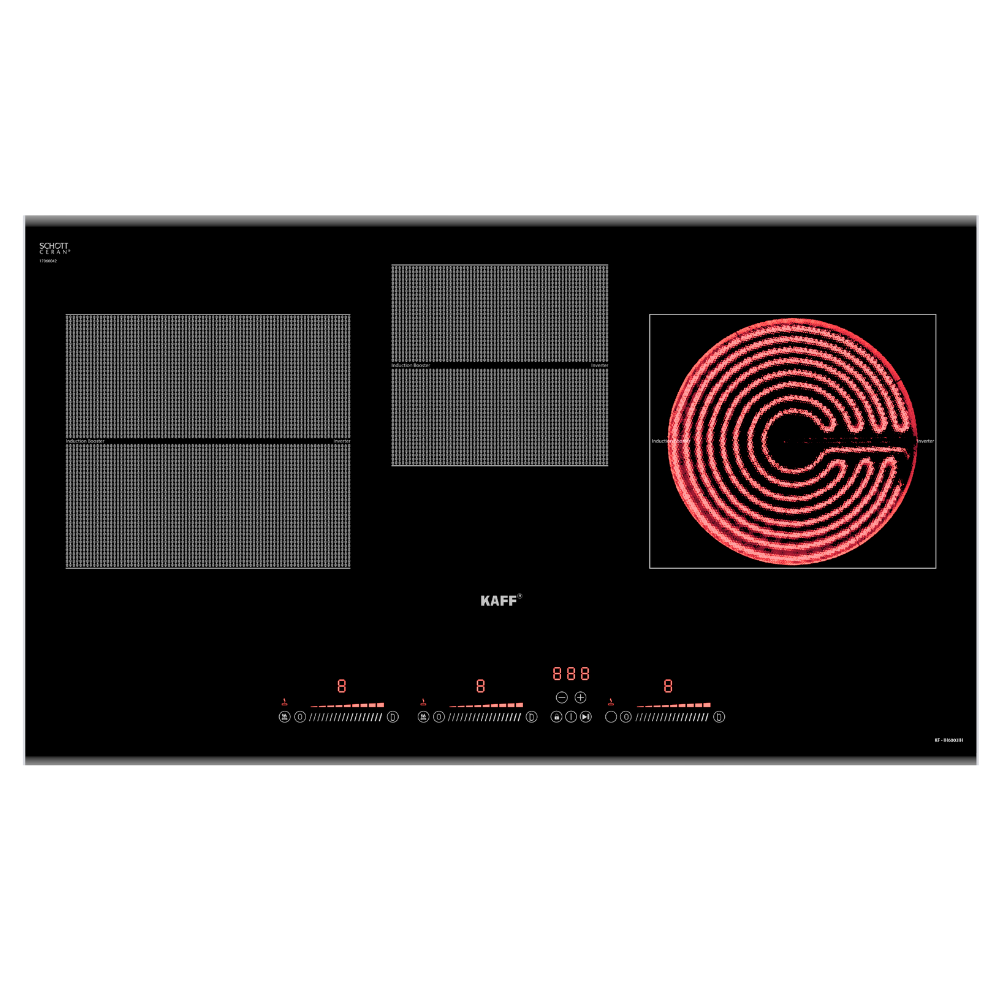 Bếp Từ Hồng Ngoại KAFF KF-IH6003IH | Lắp Âm 02 Từ + 01 Điện