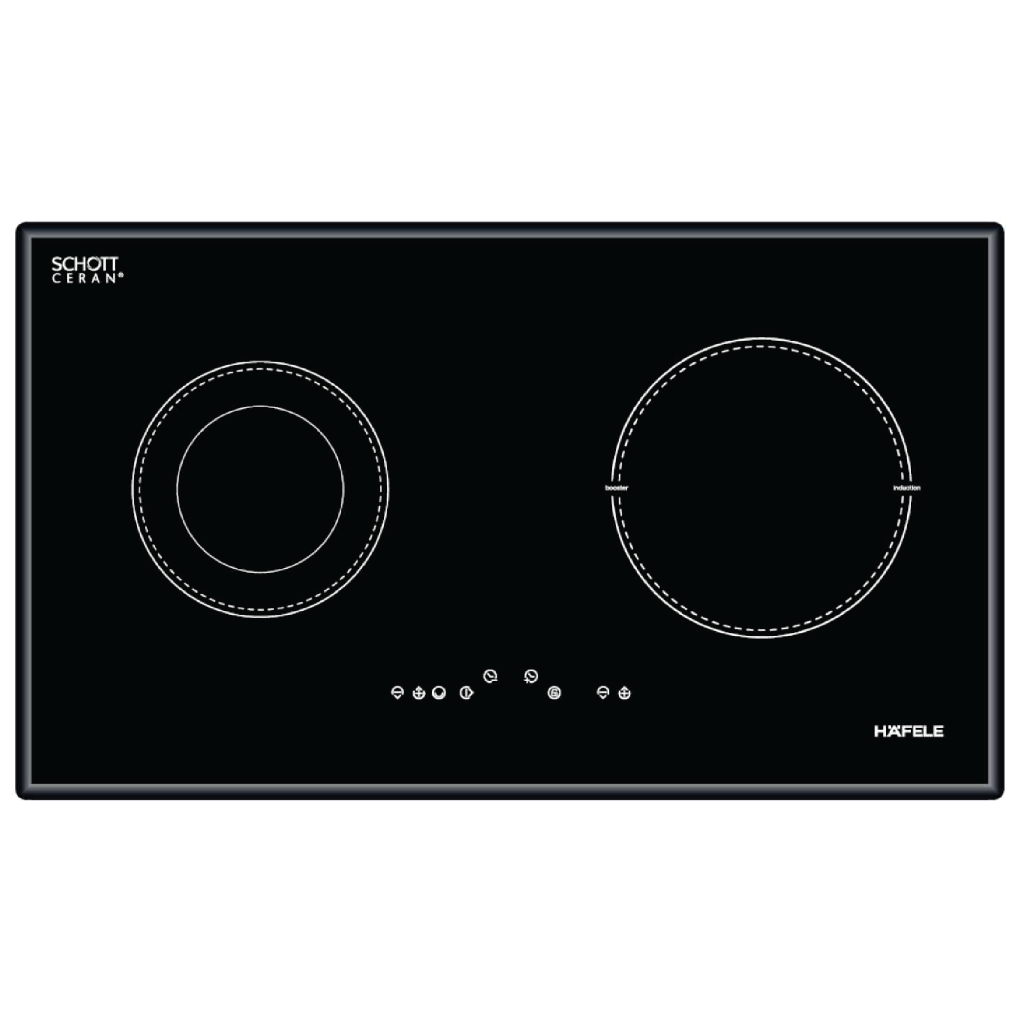 Bếp Điện Từ Đôi Hafele HC-M772A (536.01.805) | 01 Điện 01 Từ