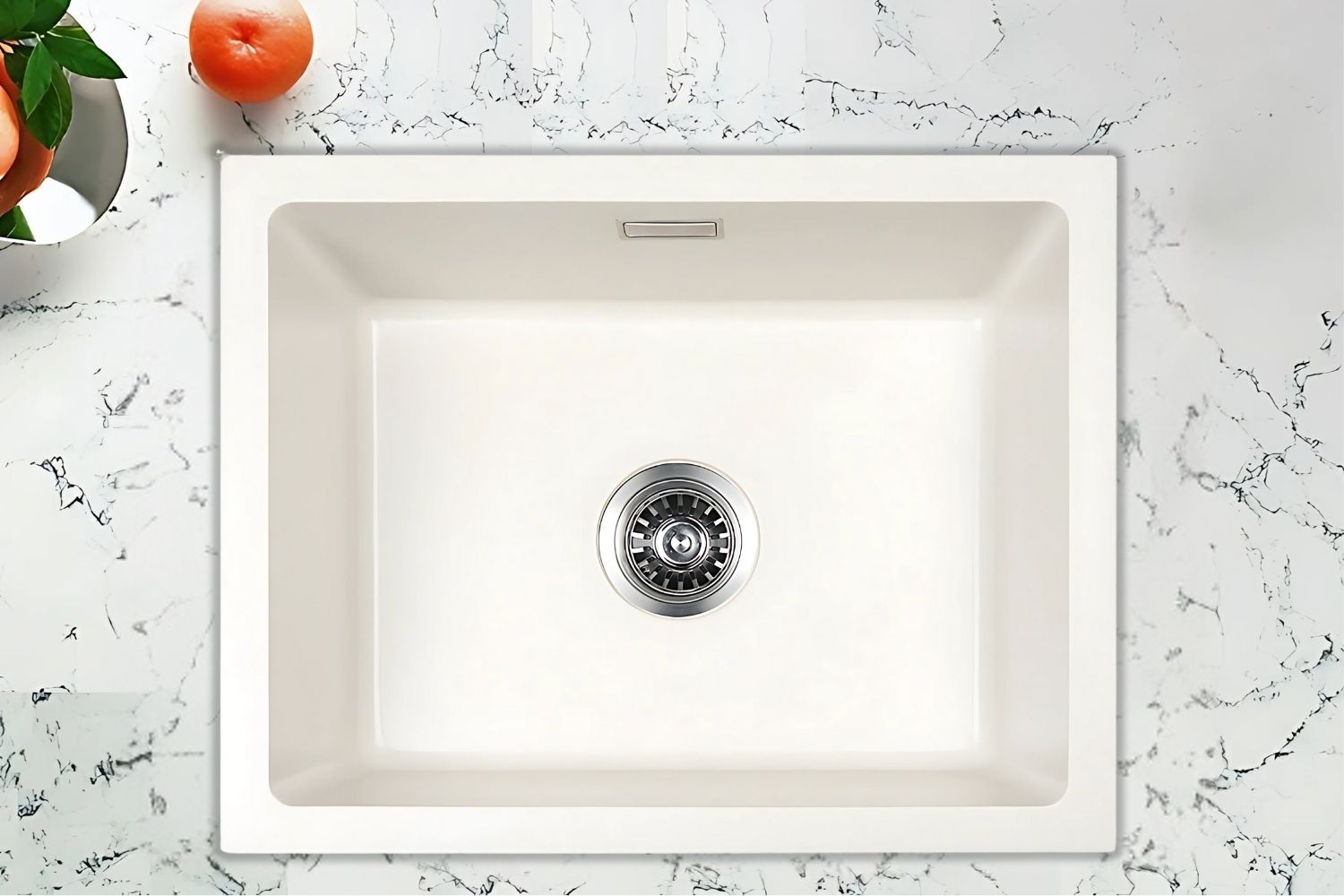 Chậu Rửa Bát 1 Hố Bằng Đá Granstone Hafele Essence HS22-GEN1S60S (577.25.400) | Màu Kem