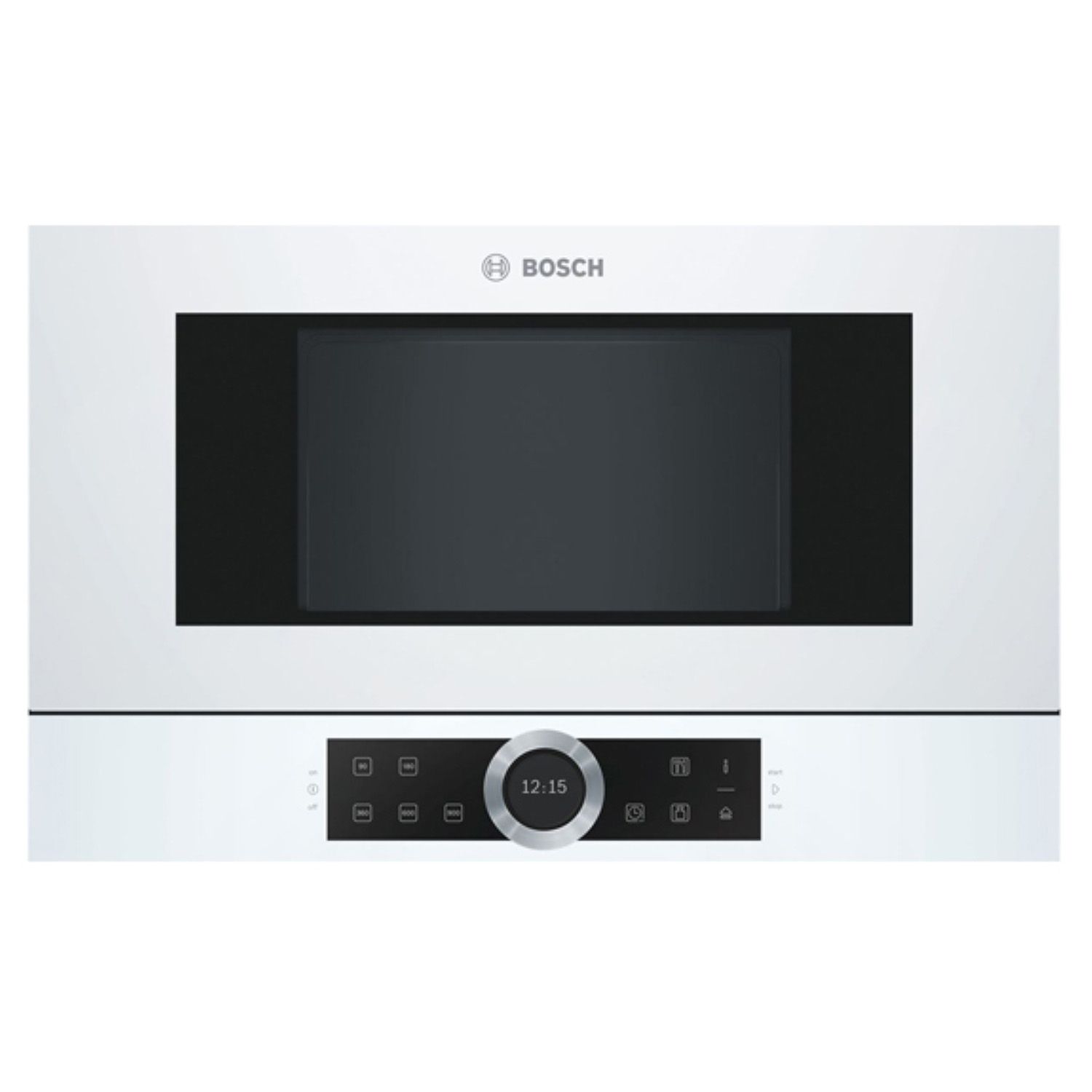 Lò Vi Sóng Kính Trắng Bosch BFL634GW1 Serie 8 | Âm Tủ 21 Lít