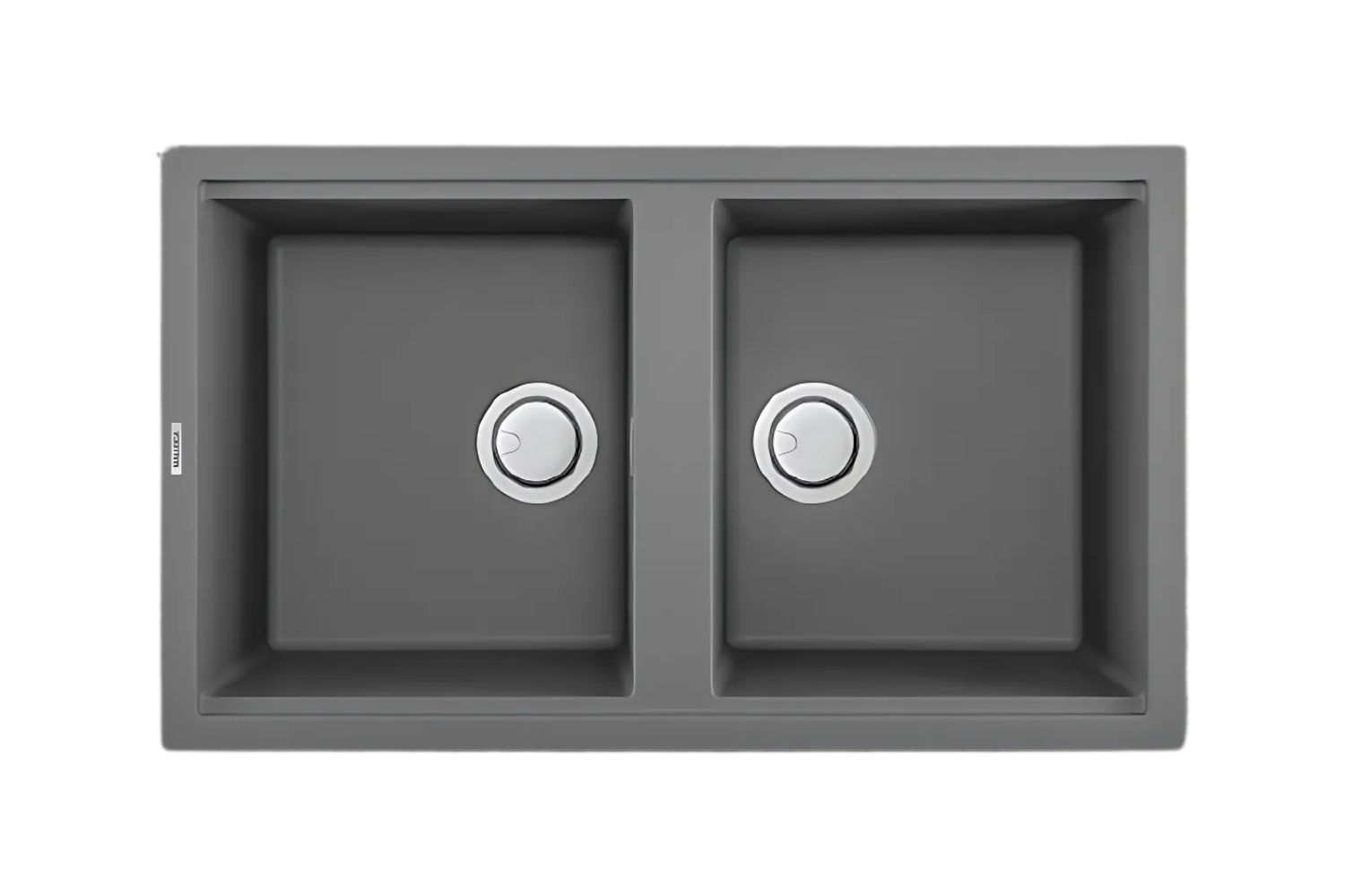 Chậu Rửa Bát 2 Hố Bằng Đá Granite Malloca TITANIUM K-45073 | Màu Xám