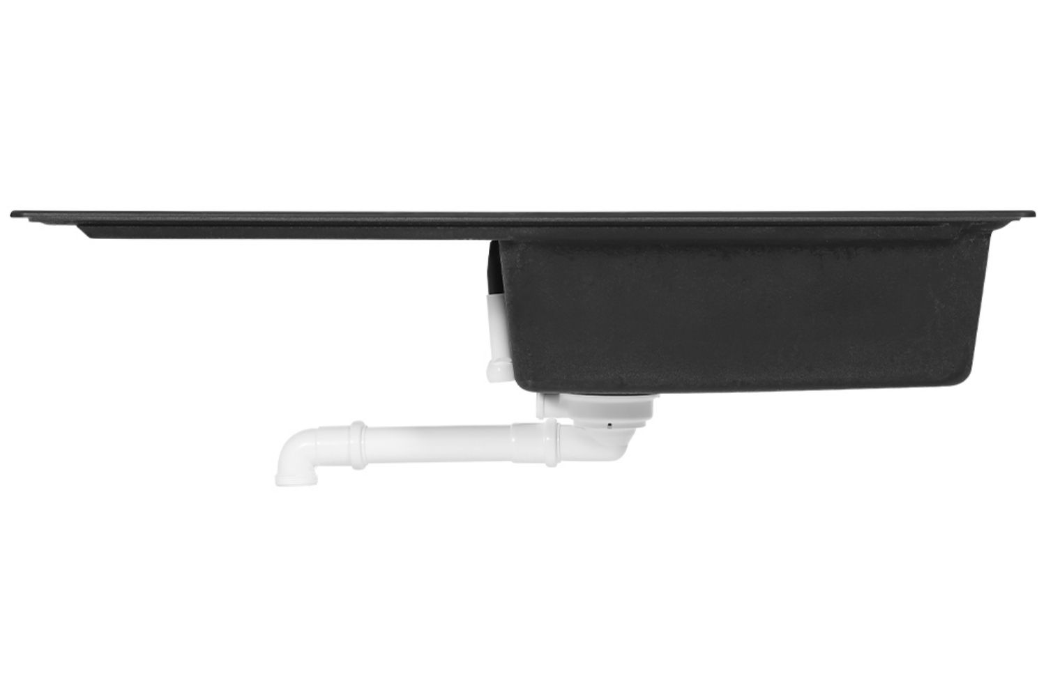 Chậu Rửa Bát 1 Hố Bằng Đá Granite Hafele HS20-GED1S60 (570.32.330) | Màu đen