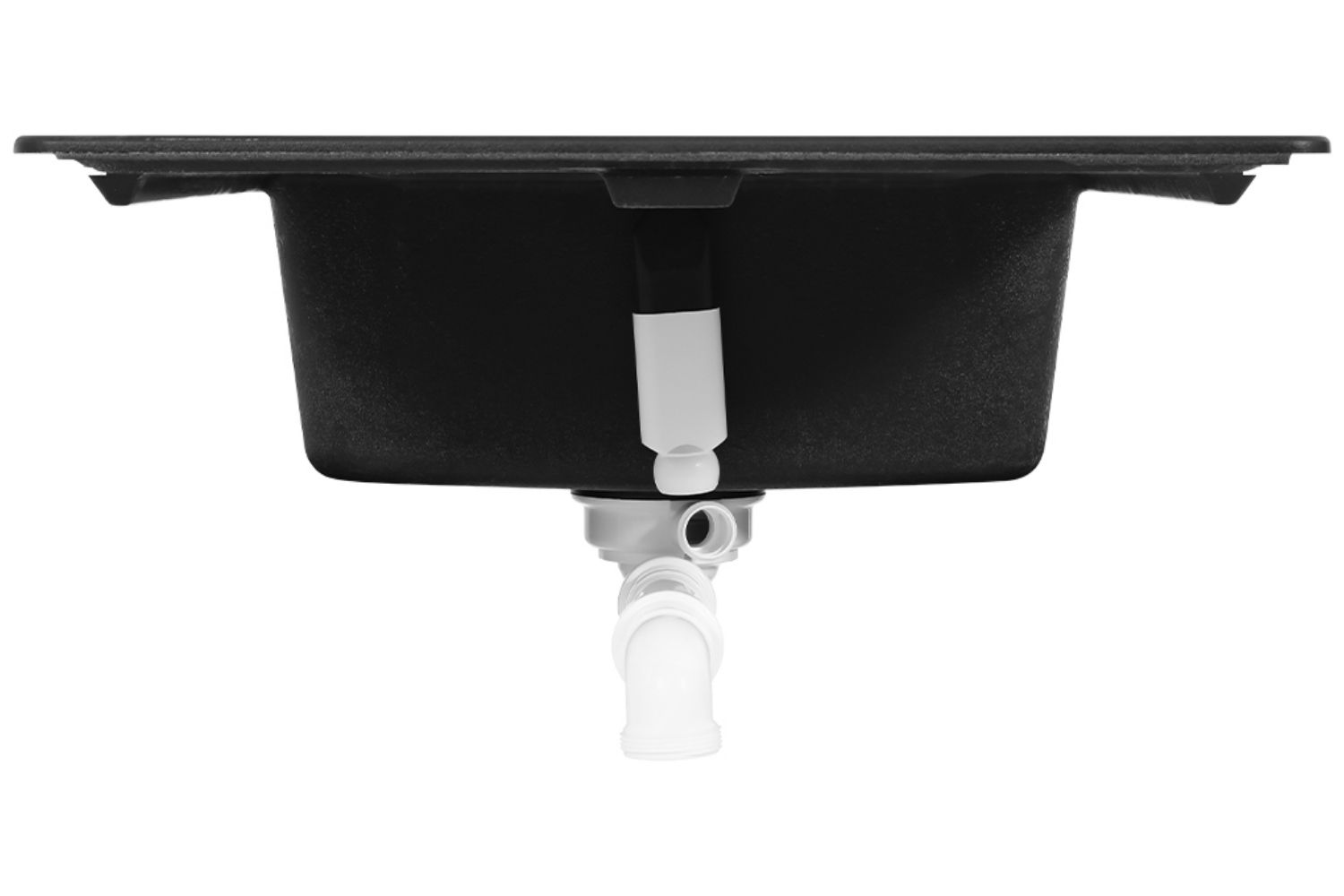 Chậu Rửa Bát 1 Hố Bằng Đá Granite Hafele HS20-GED1S60 (570.32.330) | Màu đen