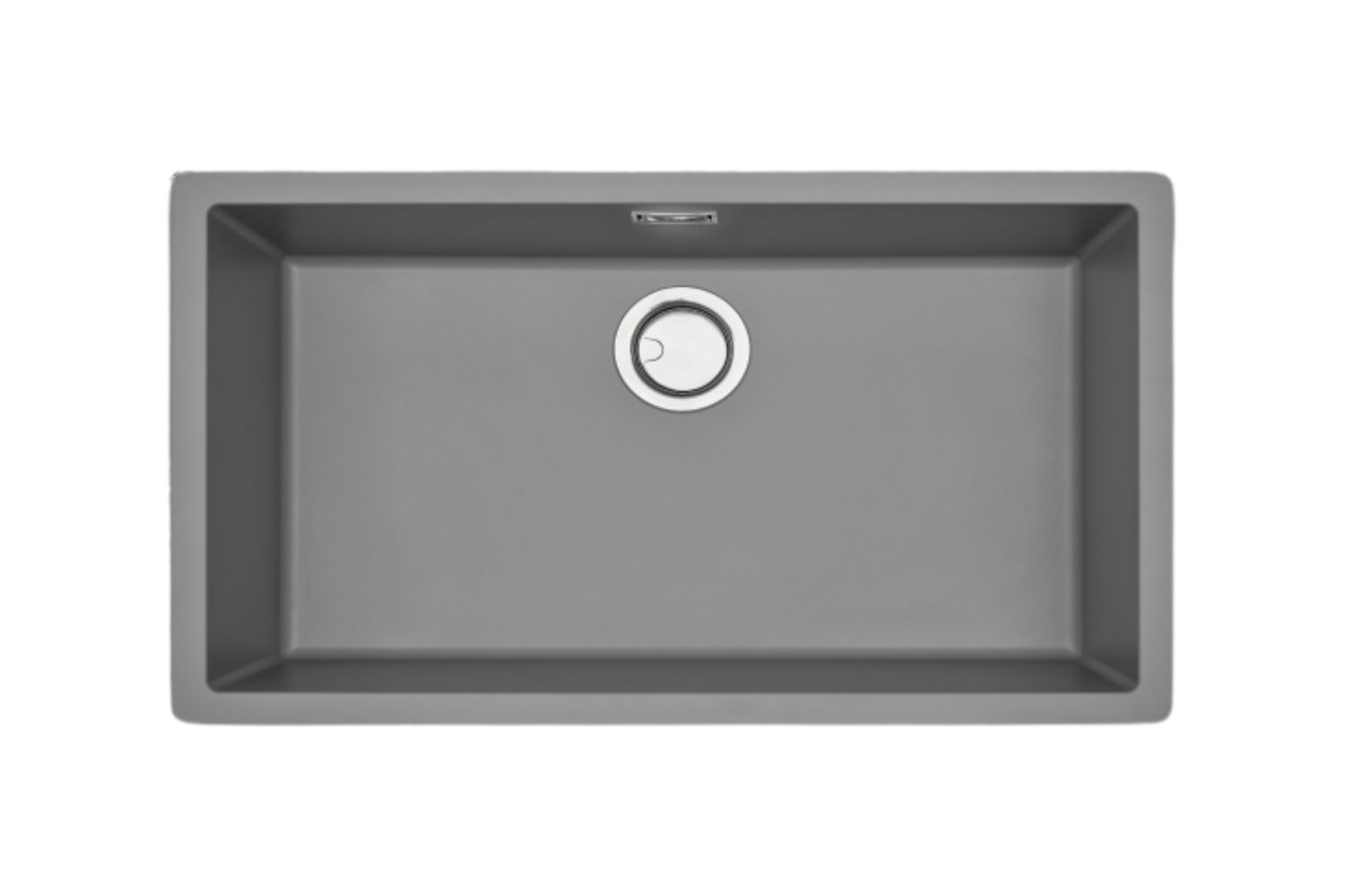 Chậu Rửa Bát 1 Hố Bằng Đá Granite Malloca ZEN K-13073 | Màu Xám