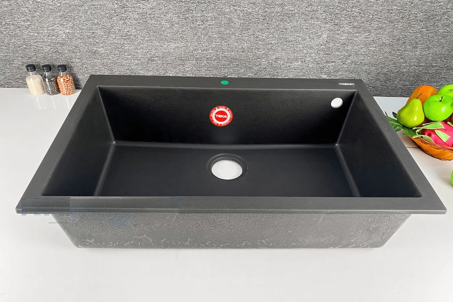 Chậu Rửa Bát 1 Hố Đá Teka FORSQUARE 72.40 TG 115230000 | Màu Đen