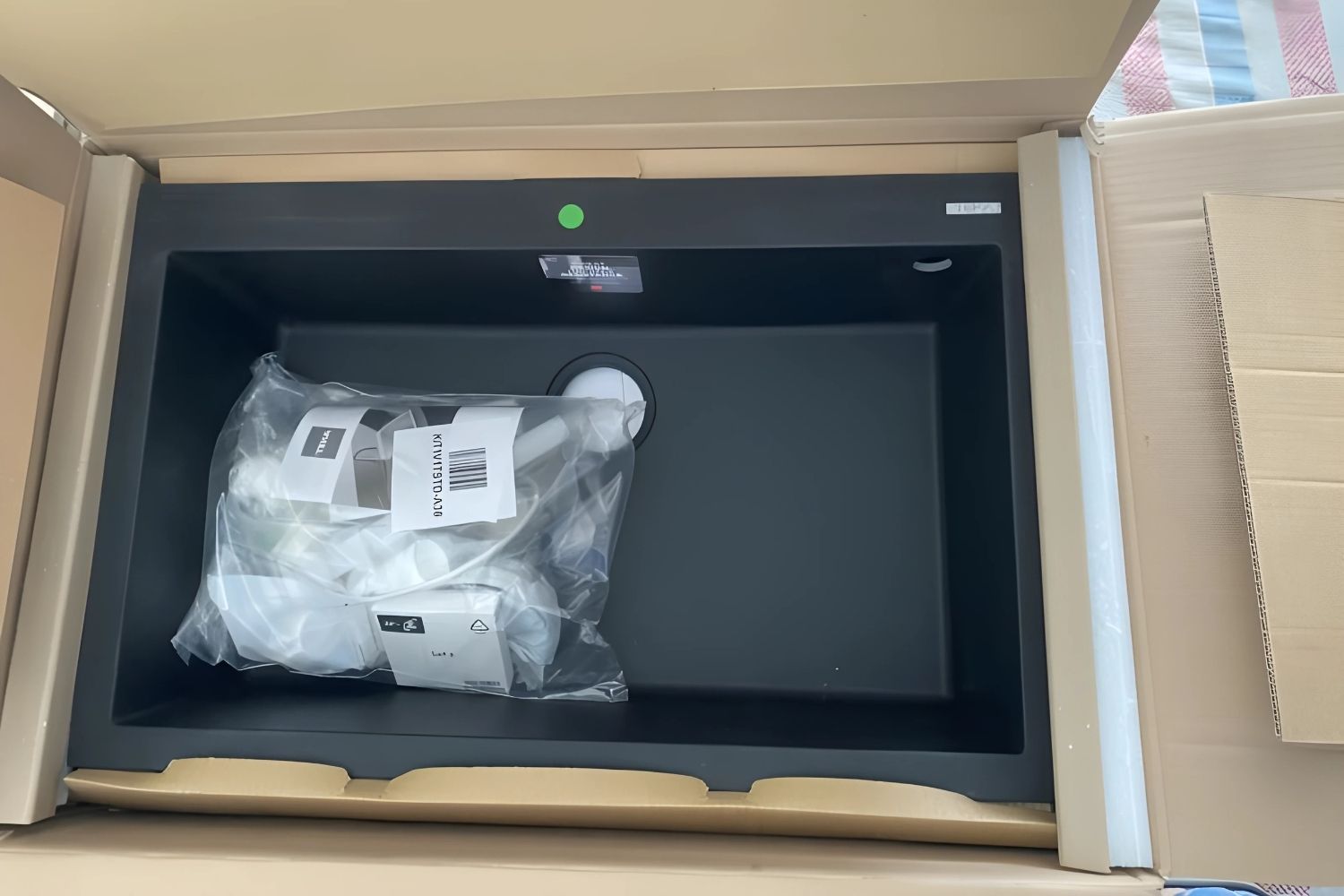 Chậu Rửa Bát 1 Hố Đá Teka FORSQUARE 72.40 TG 115230000 | Màu Đen