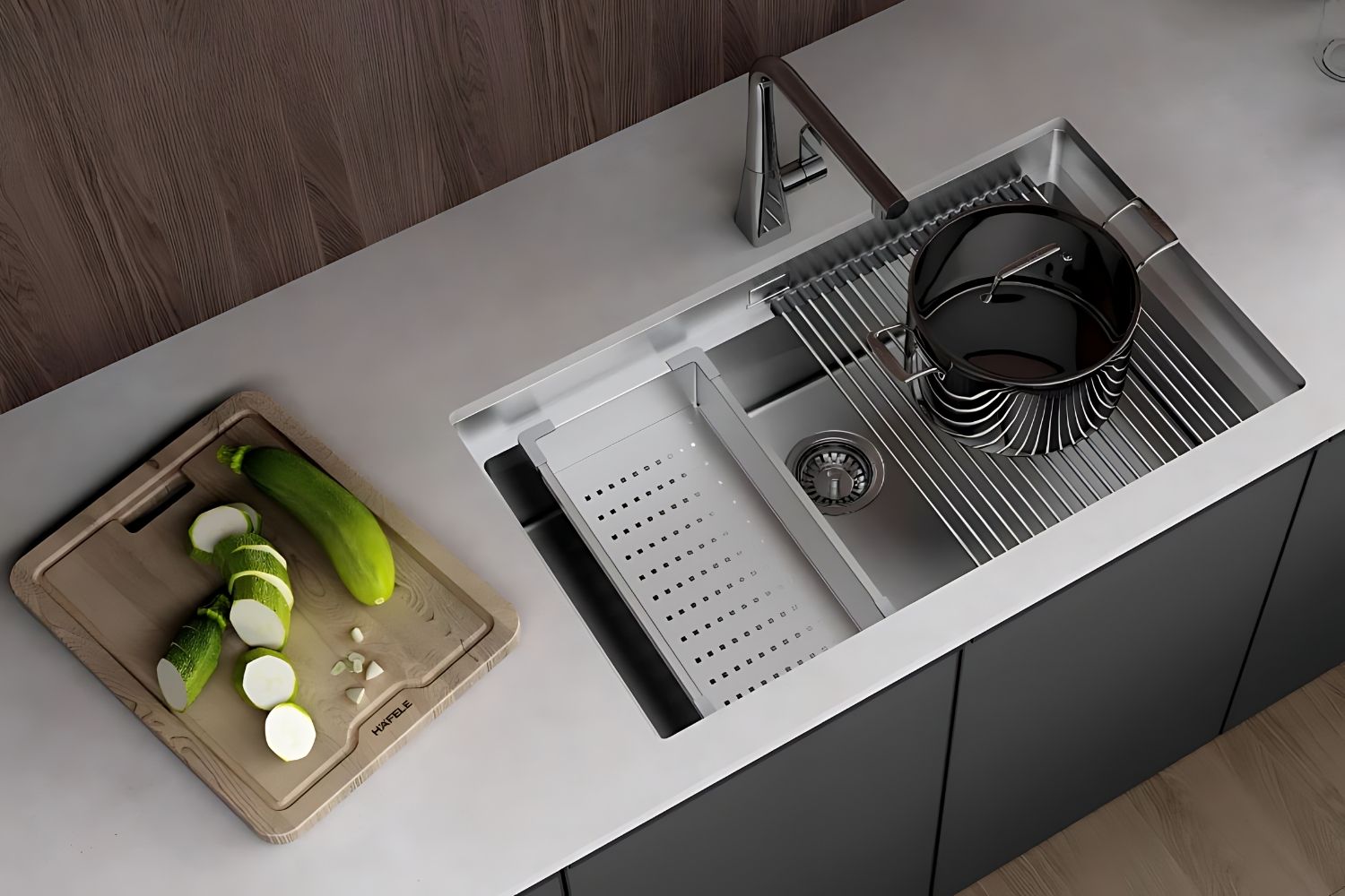 Chậu Rửa Bát 1 Hố Inox 304 Hafele HS21-SSN1S90 567.94.020