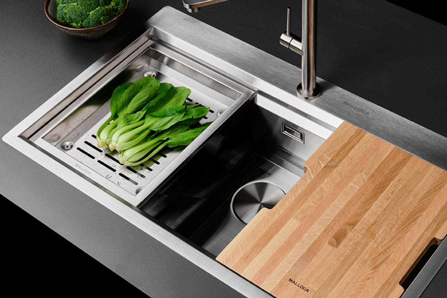 Chậu Rửa Bát 1 Hố Inox 304 Malloca Slide MS 781