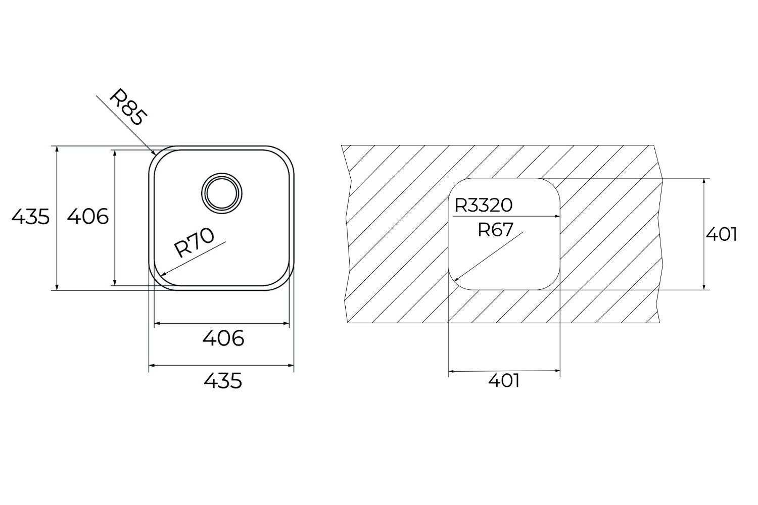 Chậu Rửa Bát 1 Hố Inox 304 Teka BE 40.40 1B
