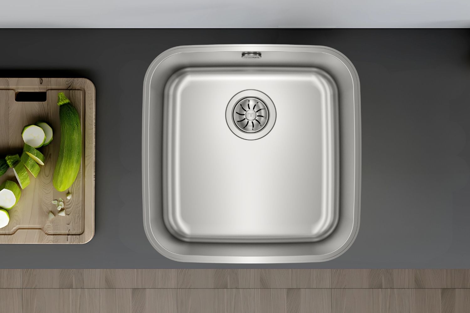 Chậu Rửa Bát 1 Hố Inox 304 Teka BE 40.40 1B