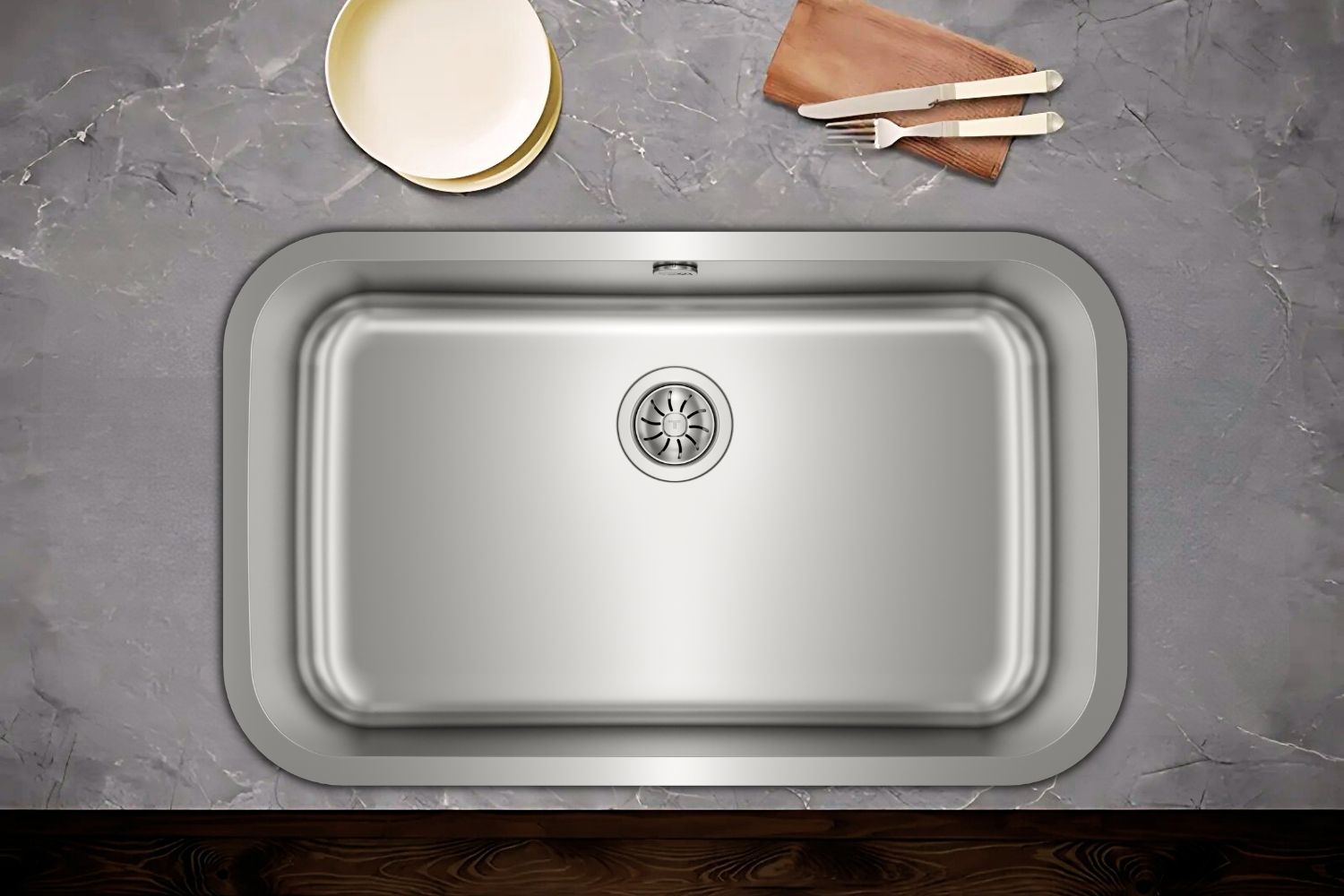 Chậu Rửa Bát 1 Hố Inox 304 Teka BE 74.43-20 1B