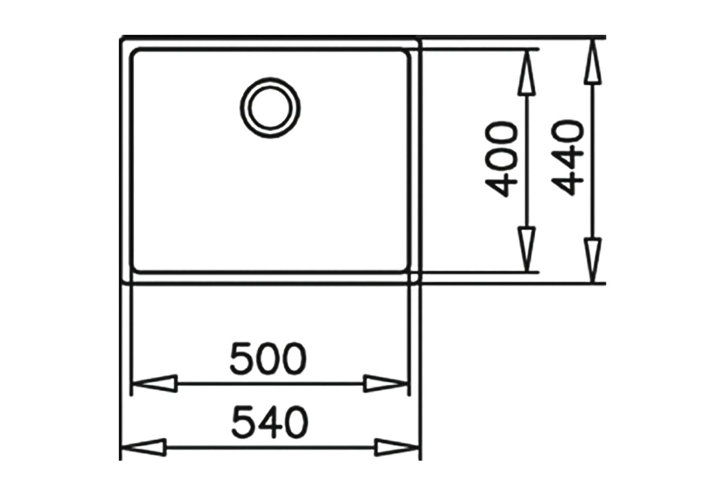 Chậu Rửa Bát 1 Hố Inox 304 Teka Be Linea RS15 50.40
