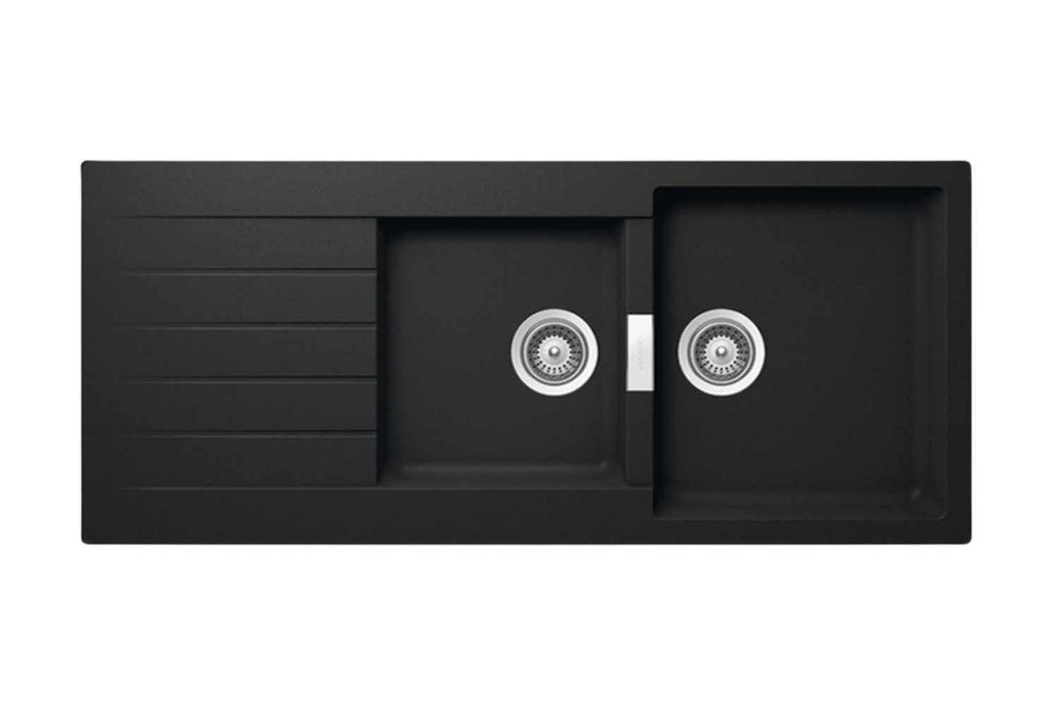 Chậu Rửa Bát 2 Hố Bằng Đá Granstone Hafele HS19-GED2S80 (570.35.370) | Màu Đen