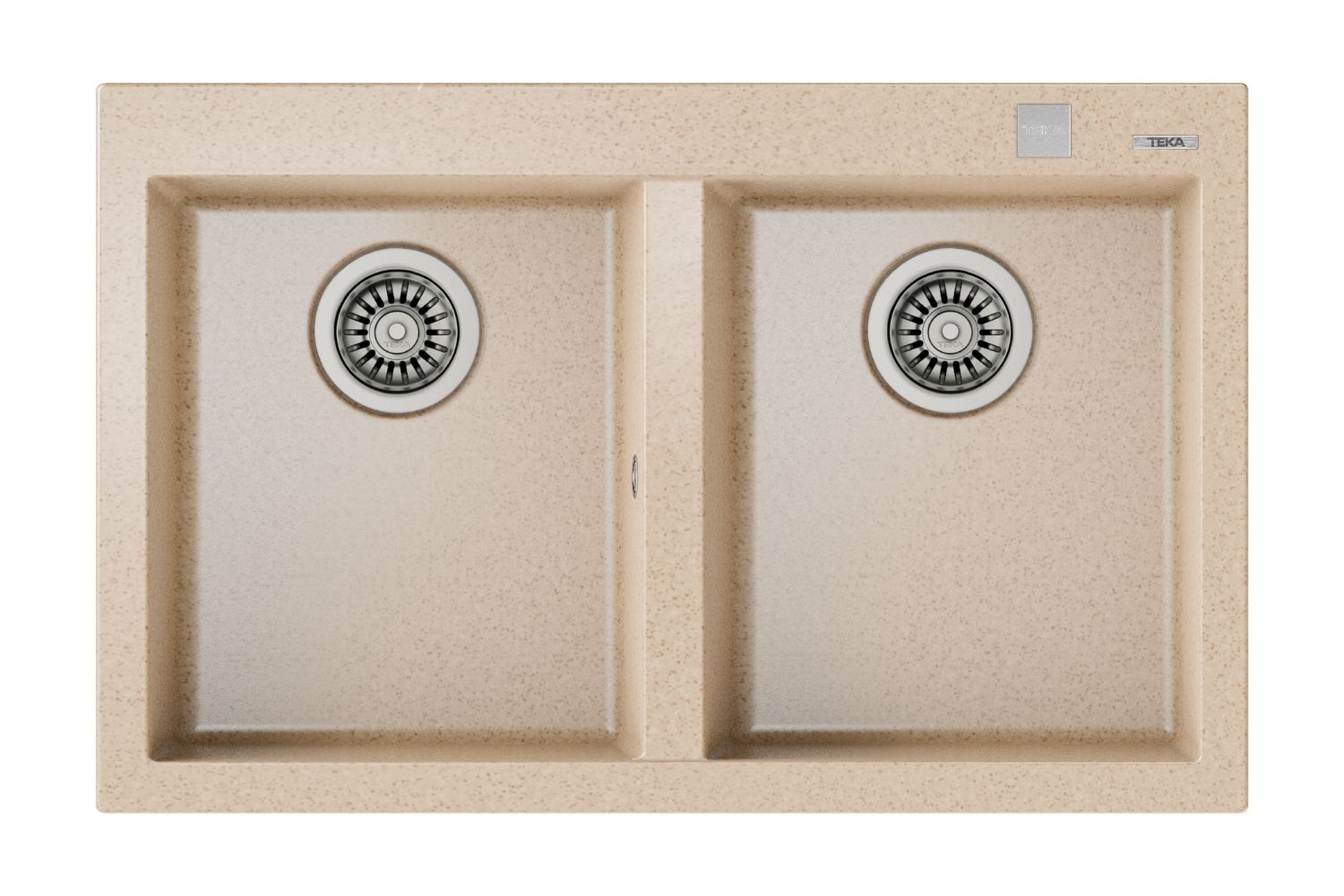 Chậu Rửa Bát 2 Hố Đá Teka FORSQUARE 2B 790 TG | Màu Be