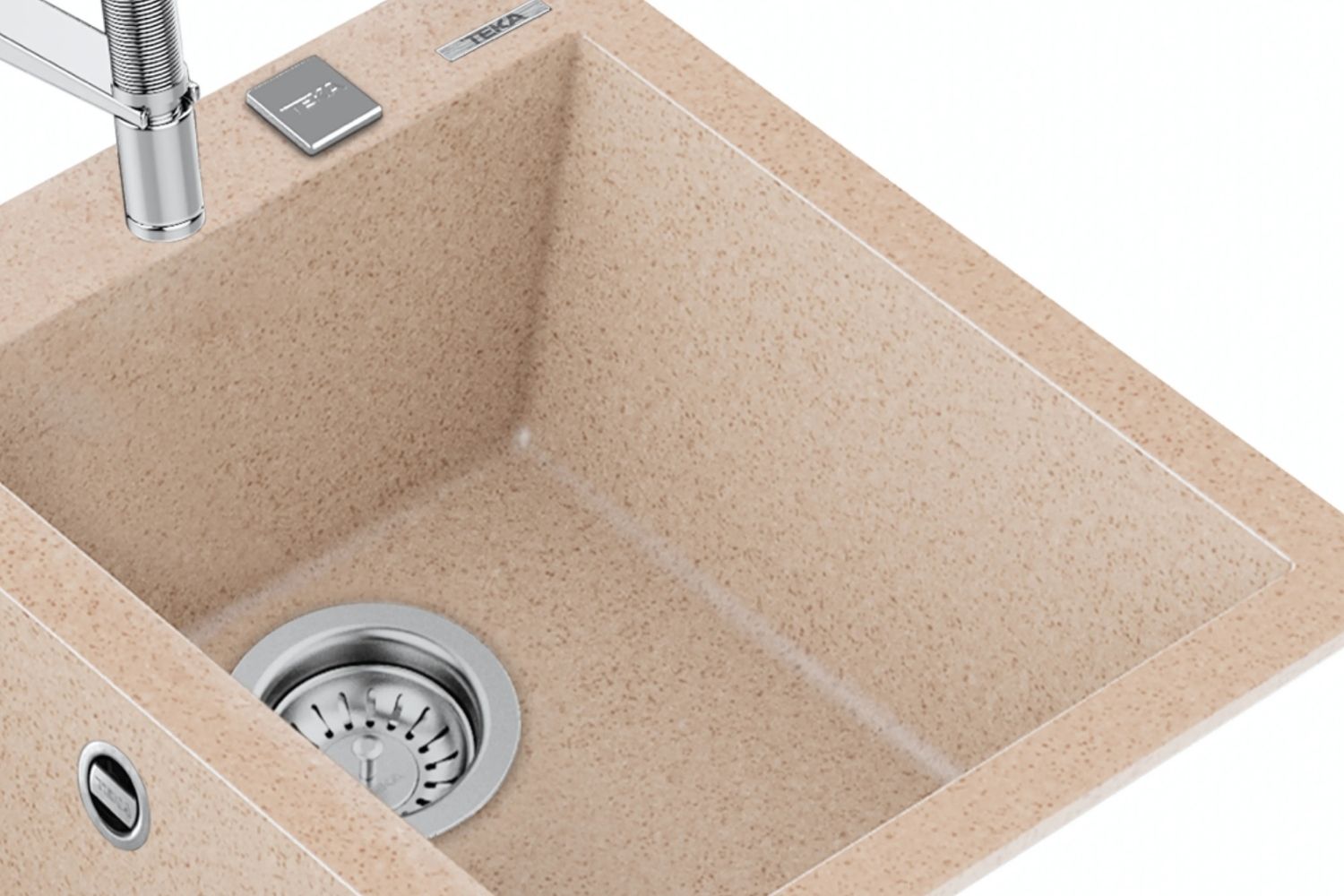 Chậu Rửa Bát 2 Hố Đá Teka FORSQUARE 2B 790 TG | Màu Be