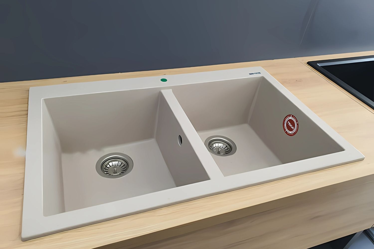 Chậu Rửa Bát 2 Hố Đá Teka FORSQUARE 2B 790 TG | Màu Be