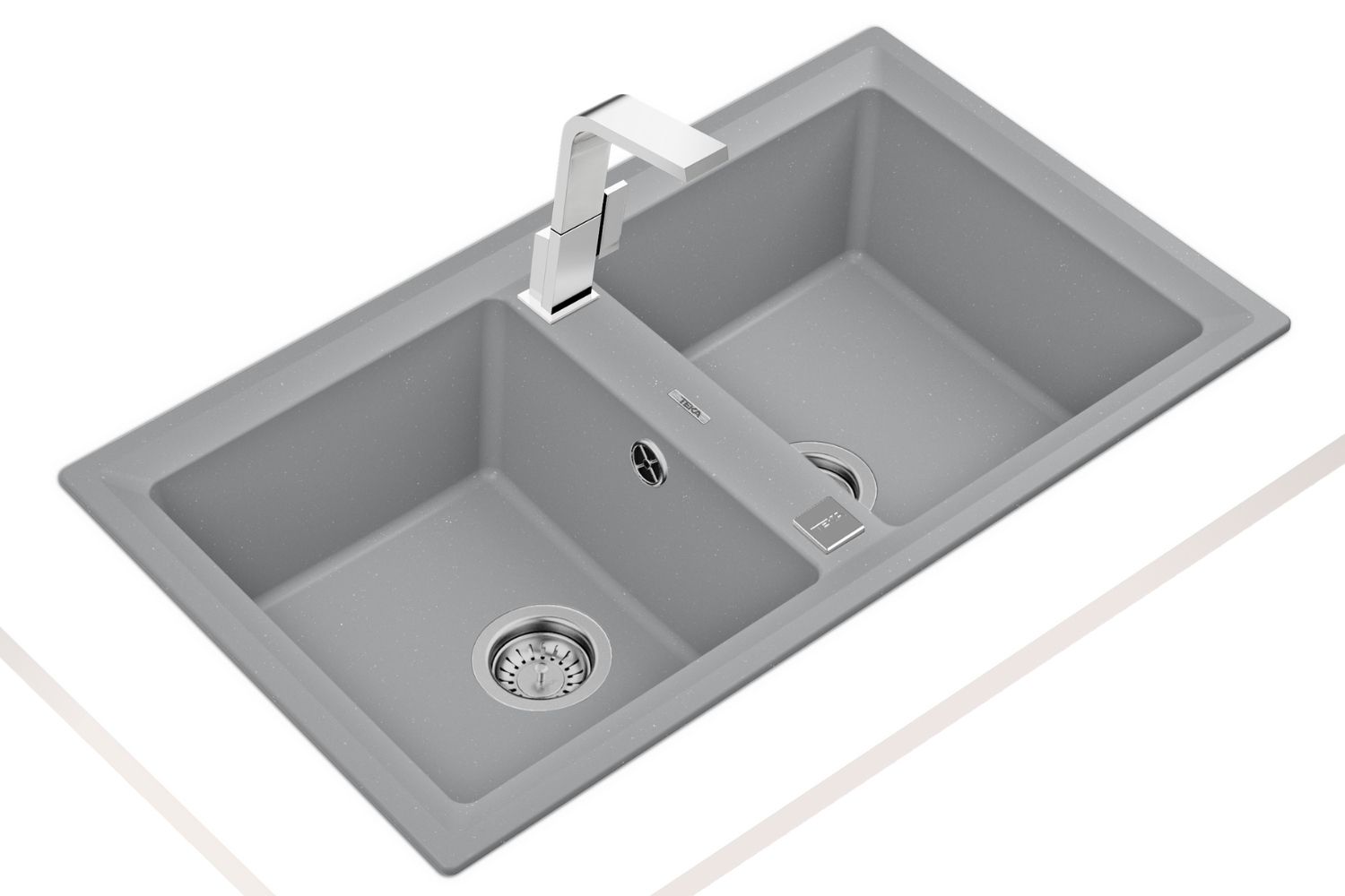 Chậu Rửa Bát 2 Hố Đá Teka STONE 90 B-TG 2B 115260007 | Màu Xám