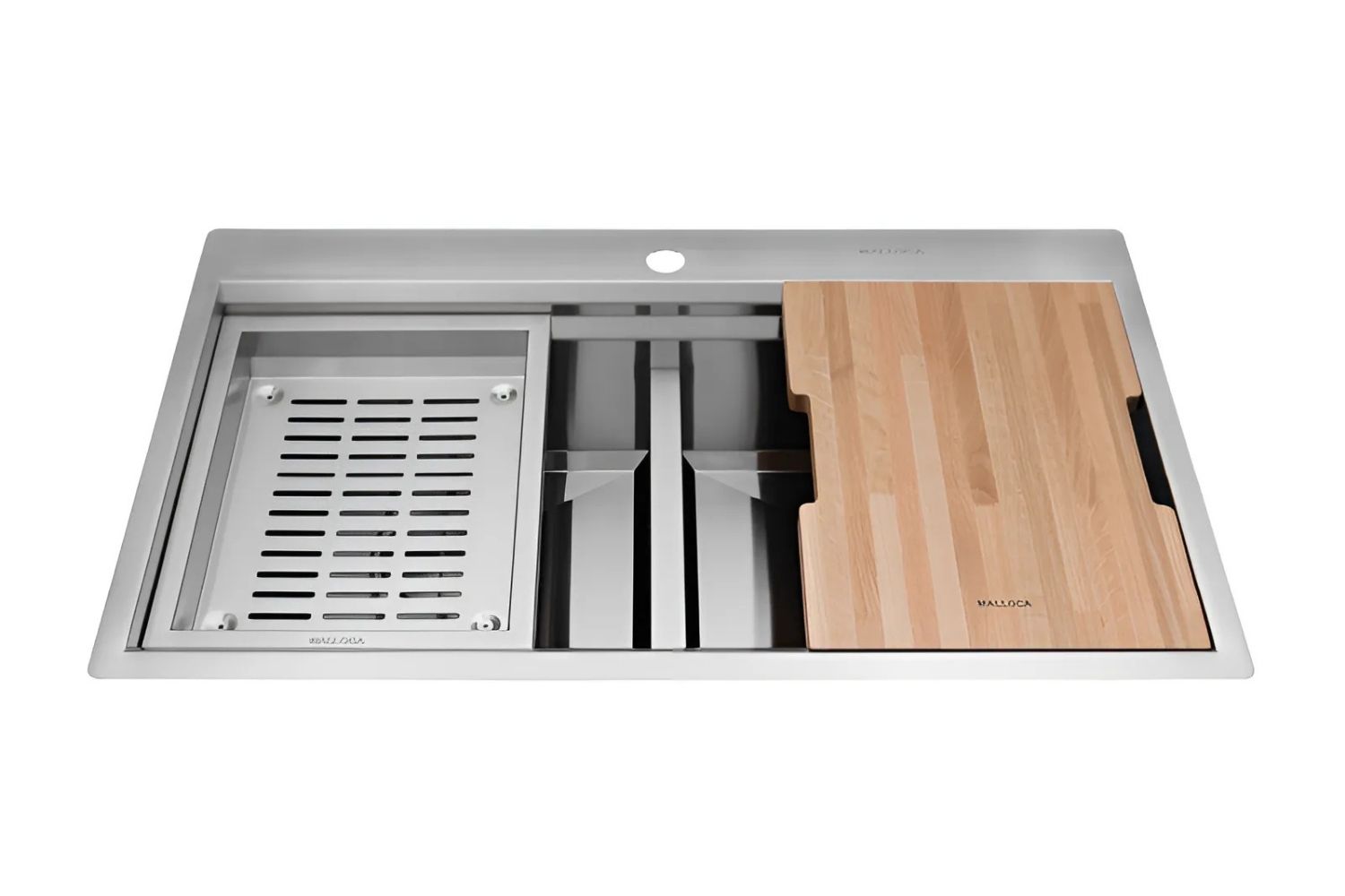 Chậu Rửa Bát 2 Hố Inox 304 Malloca Slide MS 862