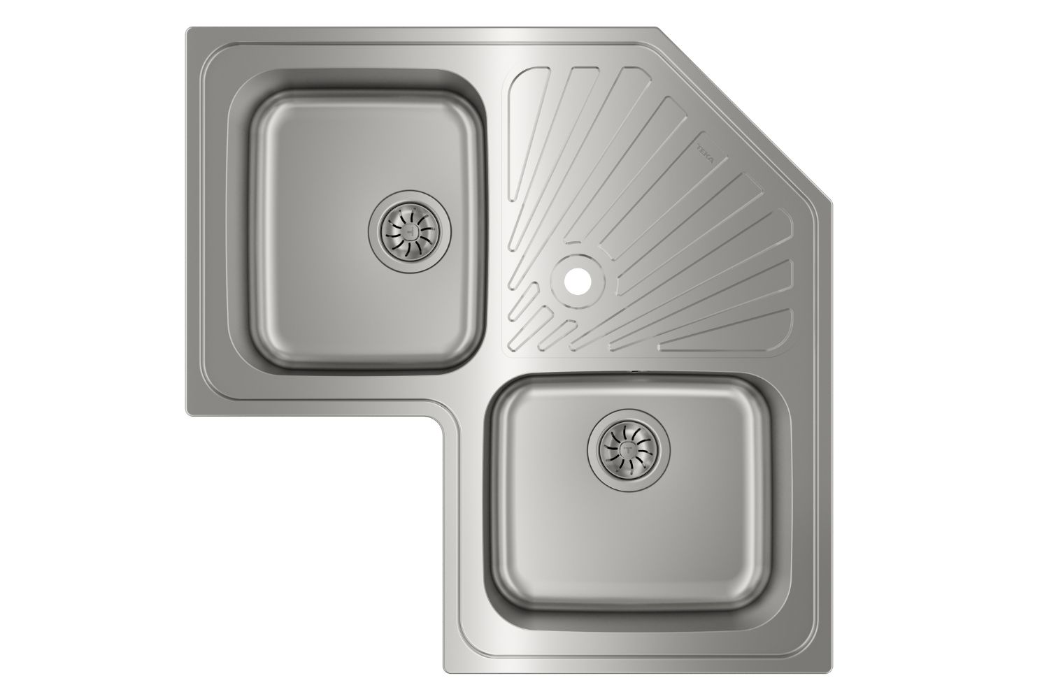 Chậu Rửa Bát 2 Hố Inox 304 Teka ANGULAR 2B