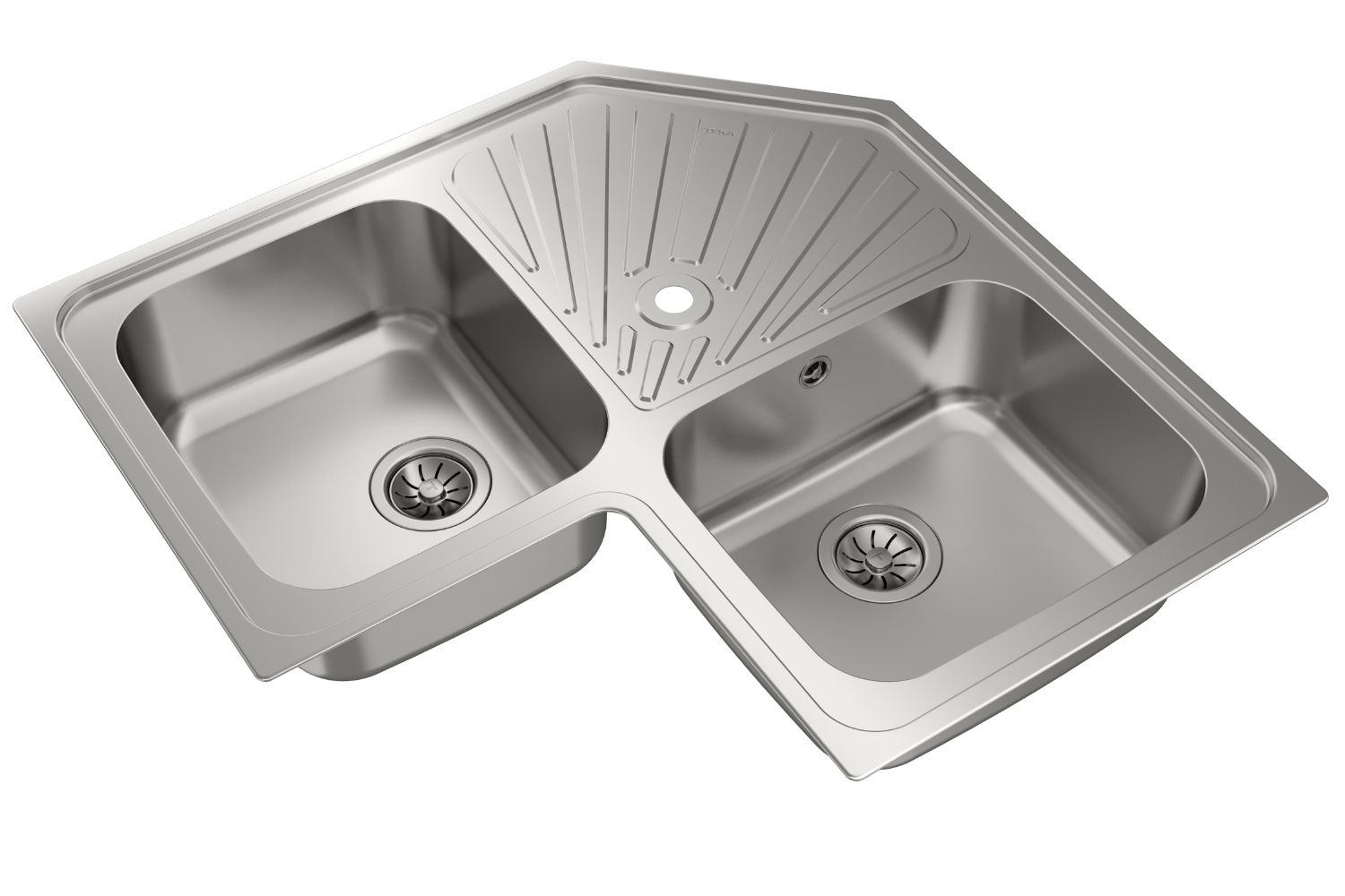 Chậu Rửa Bát 2 Hố Inox 304 Teka ANGULAR 2B