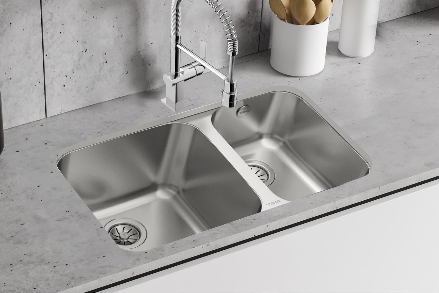 Chậu Rửa Bát 2 Hố Inox 304 Teka BЕ 2B 845 R