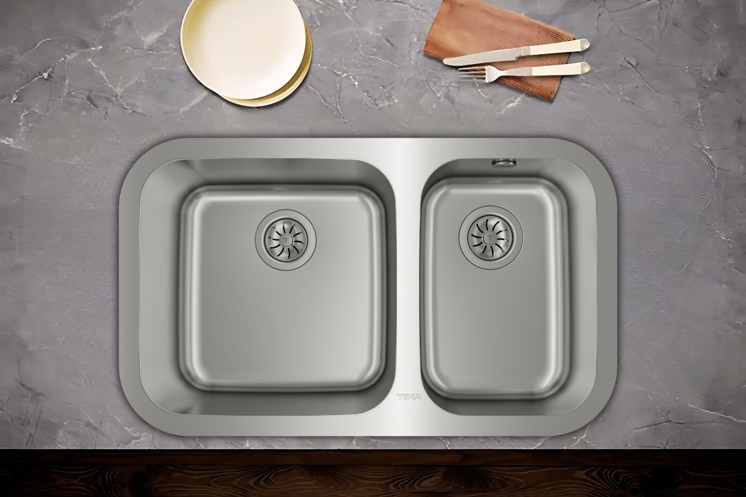 Chậu Rửa Bát 2 Hố Inox 304 Teka BE 2B 785