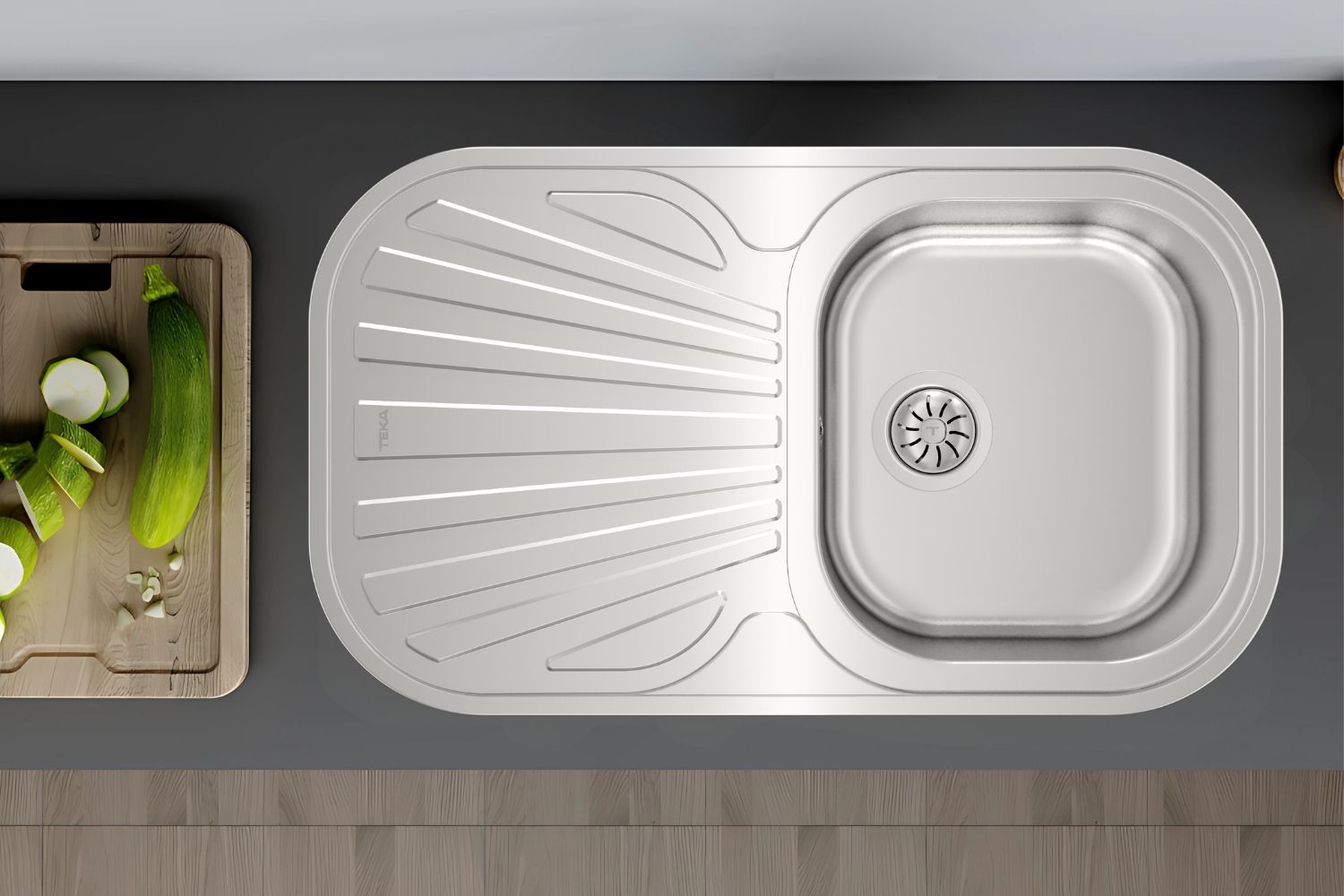 Chậu Rửa Bát 2 Hố Inox 304 Teka STYLO 1B 1D