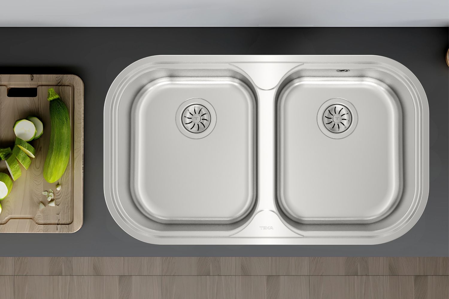 Chậu Rửa Bát 2 Hố Inox 304 Teka STYLO 2B 11107027