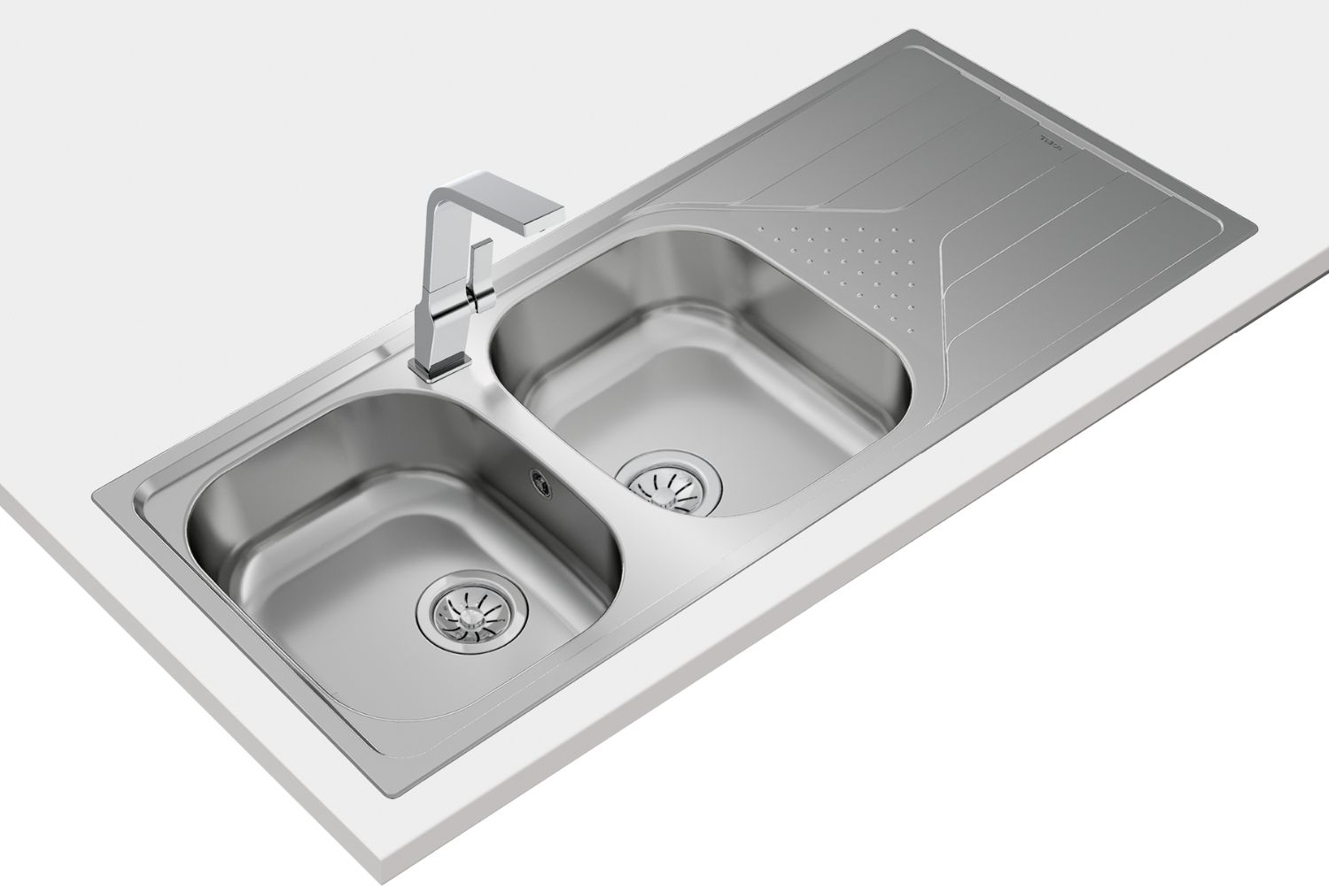 Chậu Rửa Bát 2 Hố Inox 304 Teka UNIVERSE 80 Т-ХP 2B 1D 115170001