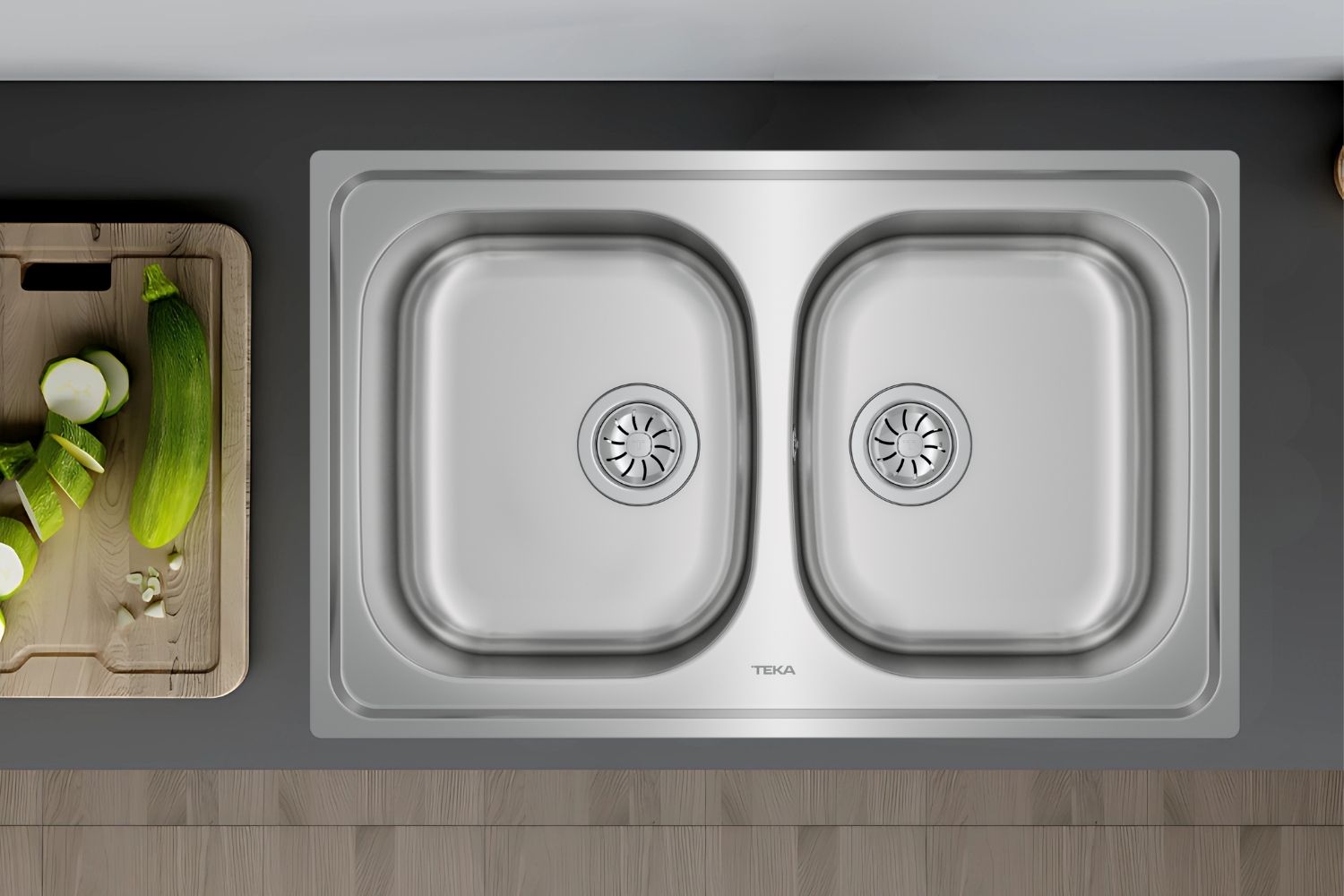 Chậu Rửa Bát 2 Hố Inox 304 Teka UNIVERSE 80 T-XP 2B