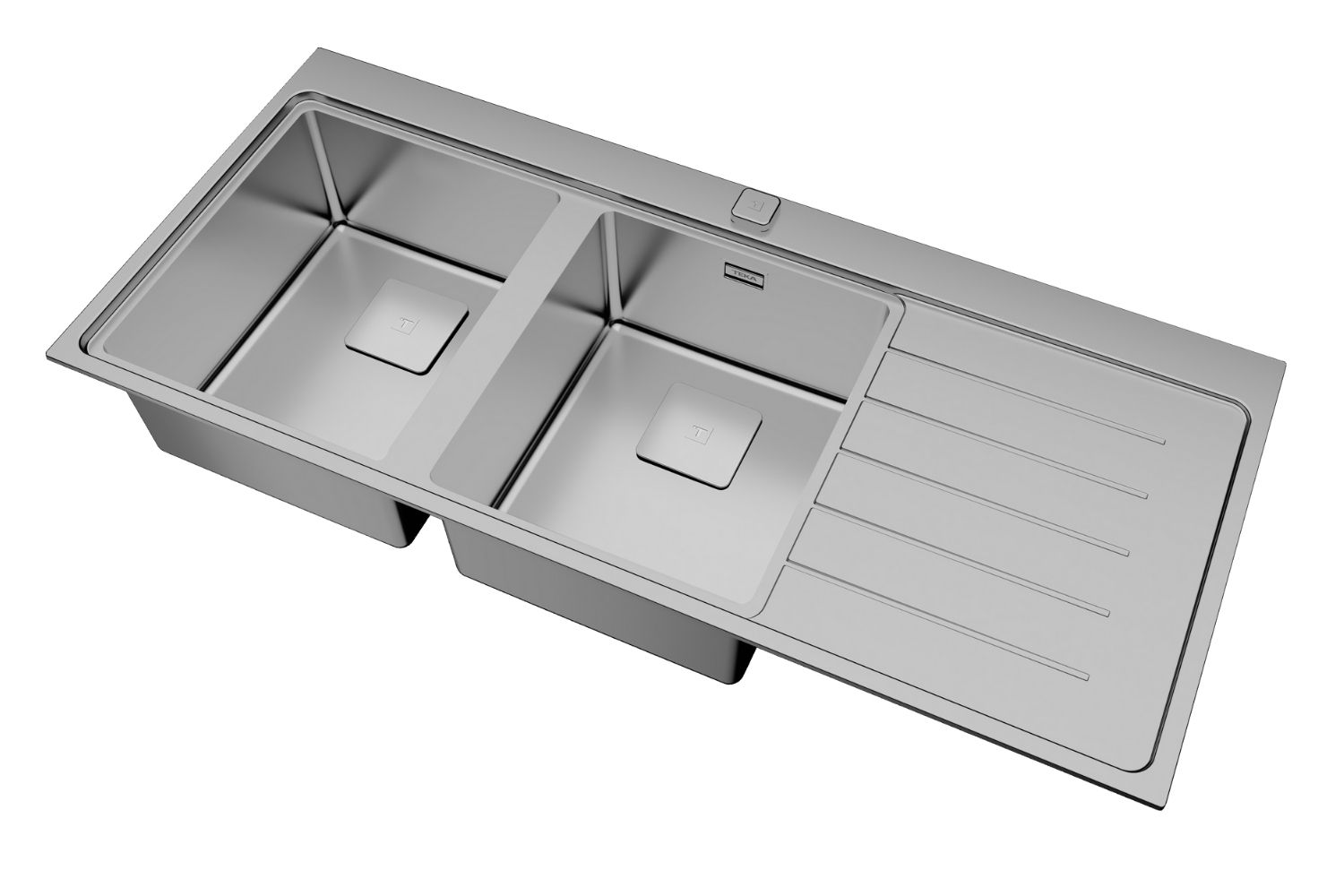 Chậu Rửa Bát 2 Hố Inox 304 Teka ZENIT RS15 2B 1D