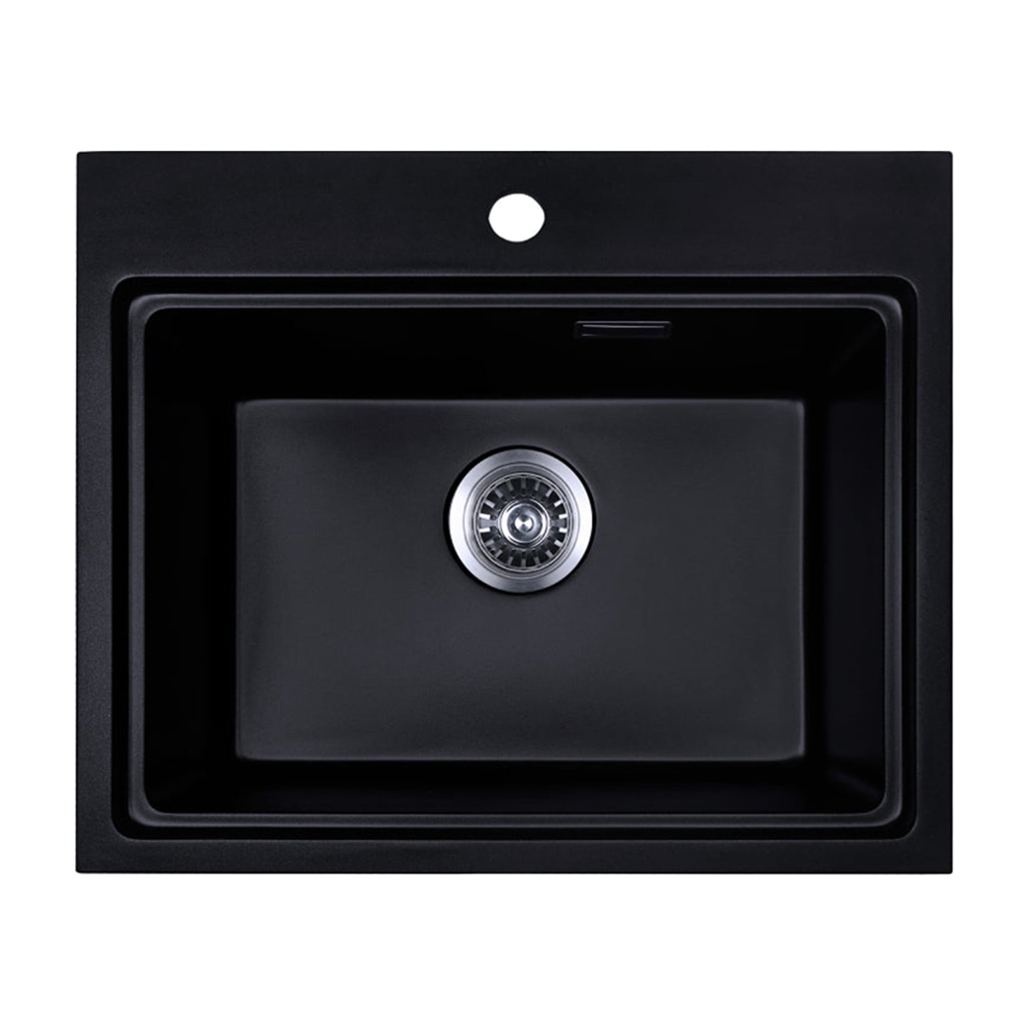 Chậu Rửa Bát 1 Hố Bằng Đá Granstone Hafele Essence HS22-GEN1S60M (577.25.320) | Màu Đen