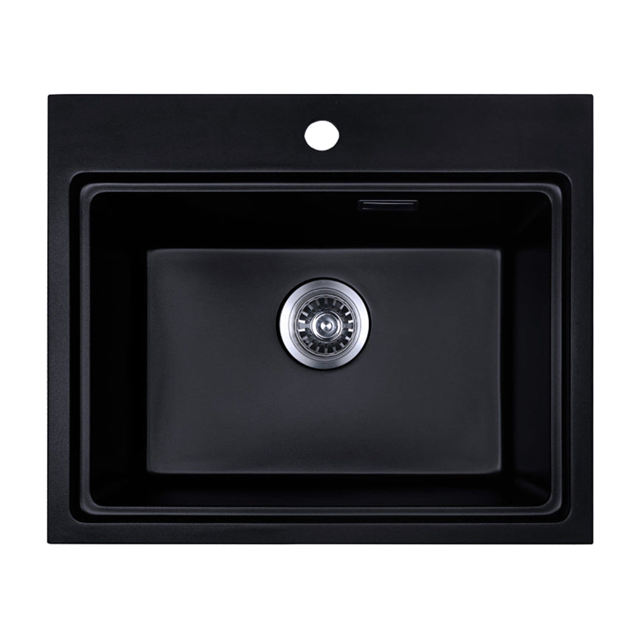 Chậu Rửa Bát 1 Hố Bằng Đá Granstone Hafele Essence HS22-GEN1S60M (577.25.320) | Màu Đen