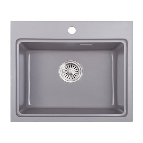 Chậu Rửa Bát 1 Hố Bằng Đá Granstone Hafele Essence HS22-GEN1S60M (577.25.520) | Màu Xám