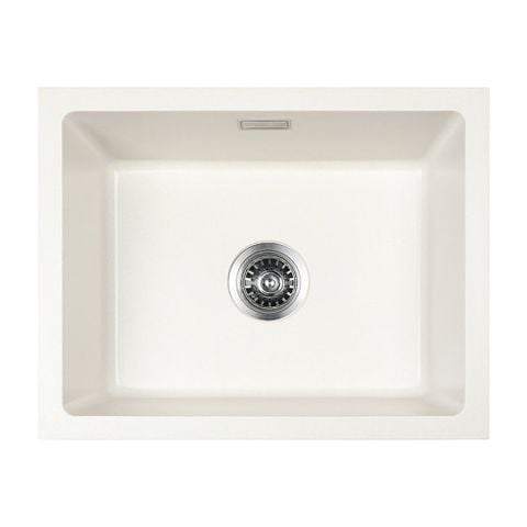 Chậu Rửa Bát 1 Hố Bằng Đá Granstone Hafele Essence HS22-GEN1S60S (577.25.400) | Màu Kem