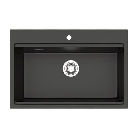 Chậu Rửa Bát 1 Hố Bằng Đá Granstone Hafele Essence HS22-GEN1S90M 577.25.330 | Màu Đen