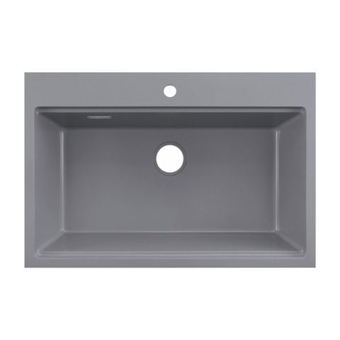 Chậu Rửa Bát 1 Hố Bằng Đá Granstone Hafele Essence HS22-GEN1S90M 577.25.530 | Màu Xám